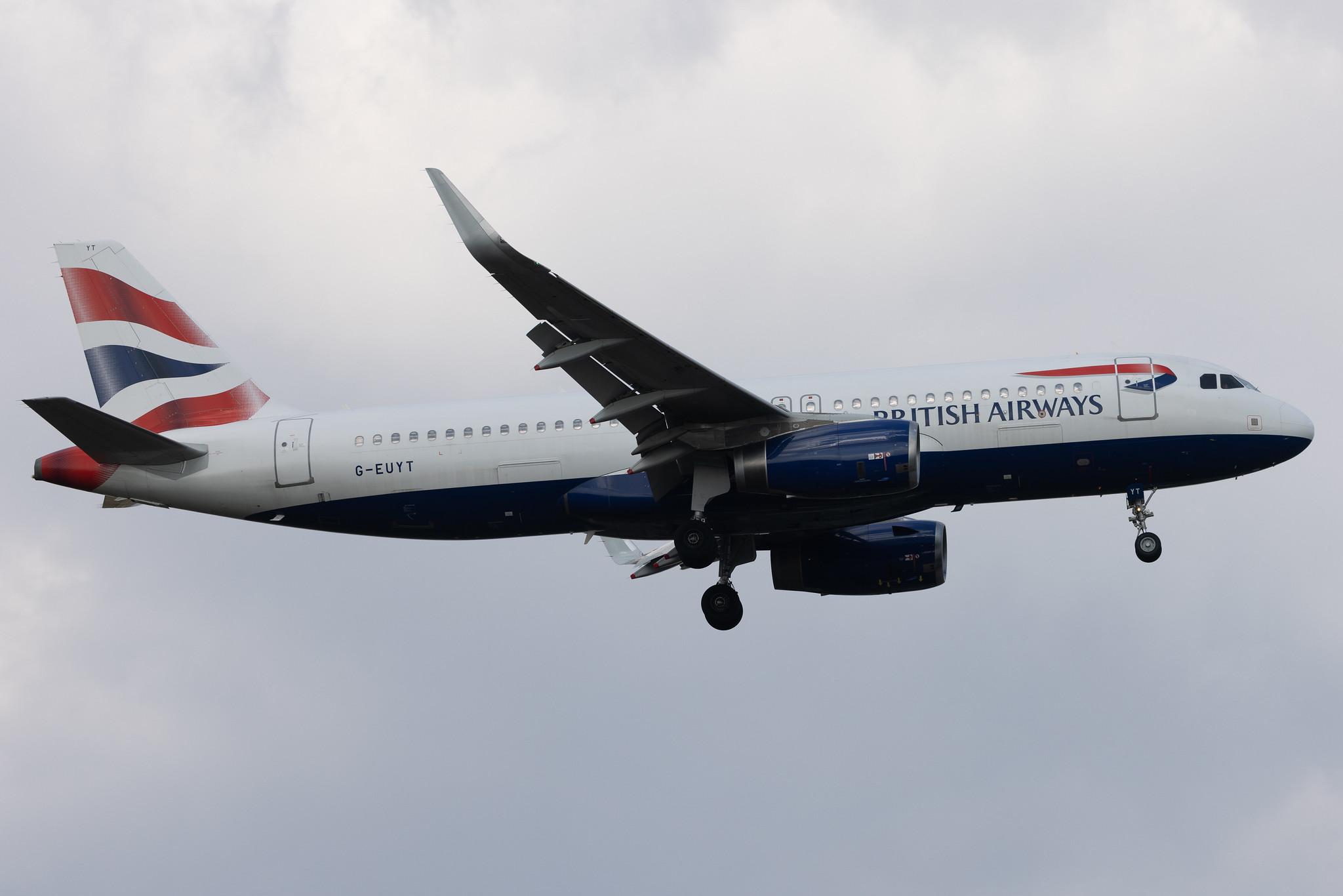 London Heathrow: British Airways (BA / BAW) | Airbus A320-232 A320 | G-EUYT | MSN 5985