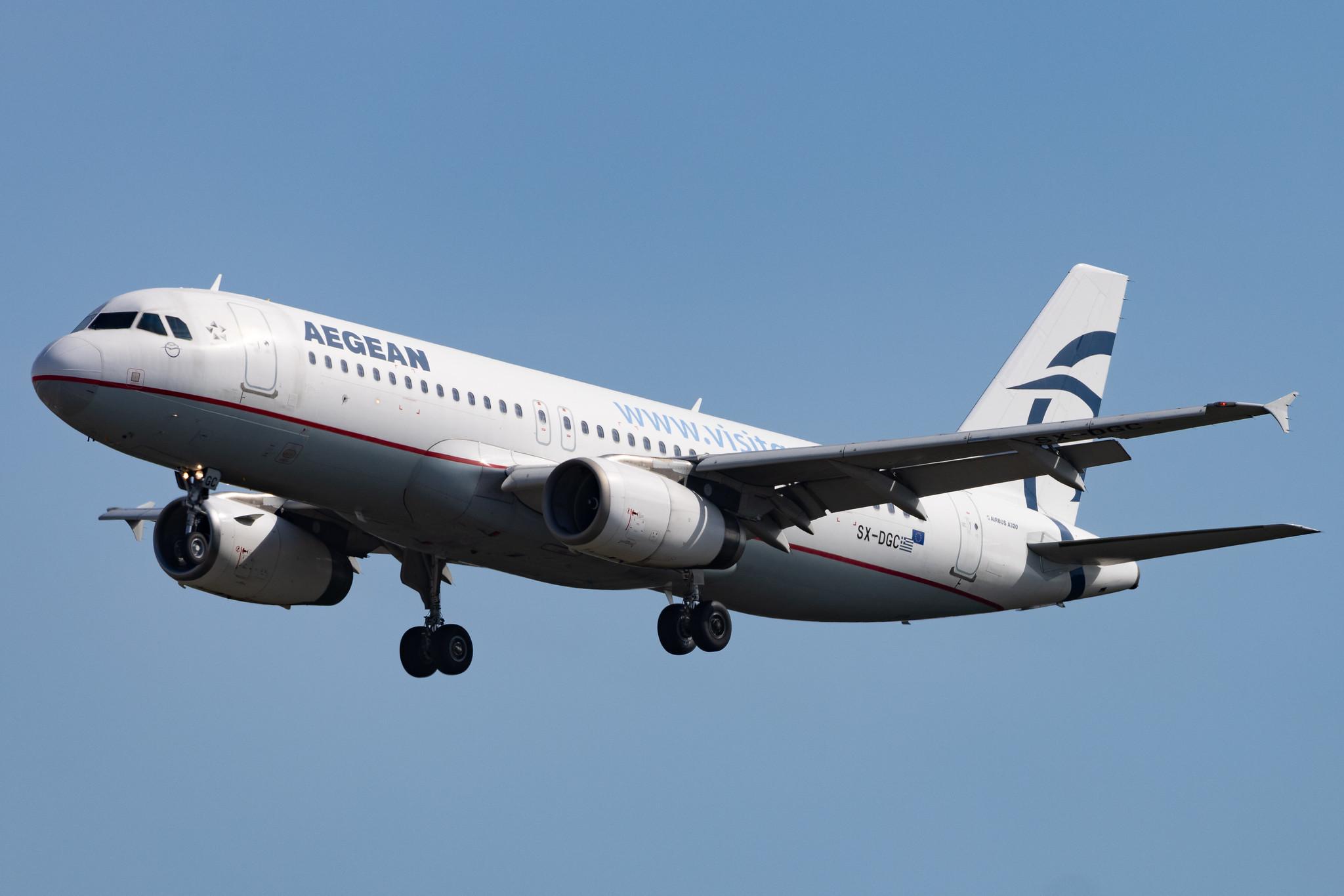 Frankfurt Airport: Aegean Airlines (A3 / AEE) |  Airbus A320-232 A320 | SX-DGC | MSN 4094