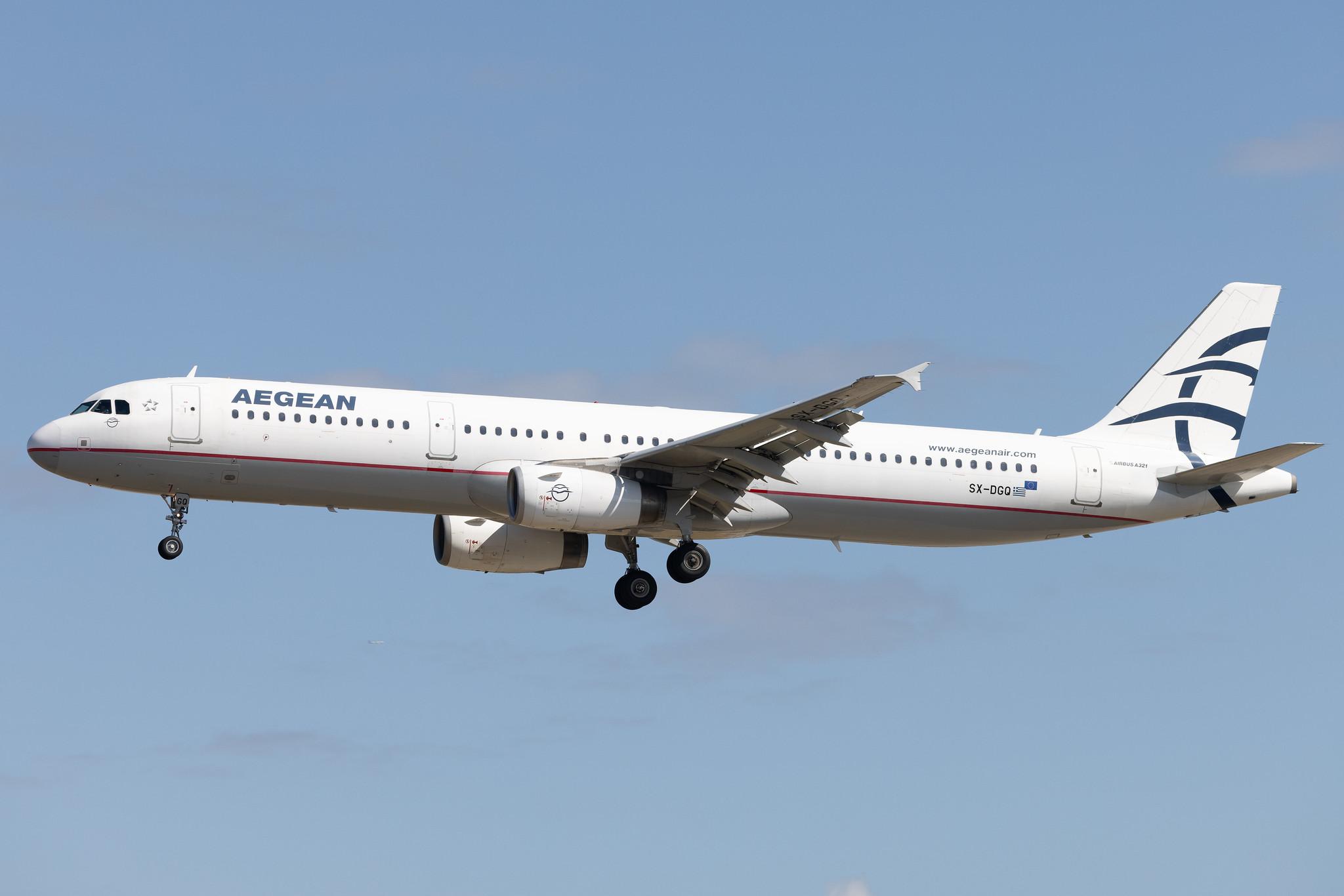 Frankfurt Airport: Aegean Airlines (A3 / AEE) |  Airbus A321-231 A321 | SX-DGQ | MSN 3322