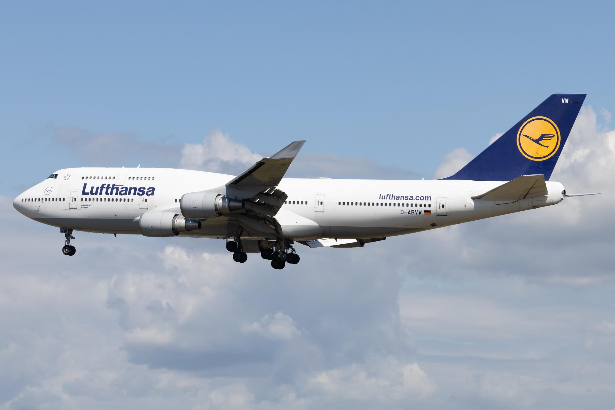 Frankfurt Airport: Lufthansa (LH / DLH) |  Boeing 747-430 B744 | D-ABVW | MSN 29493