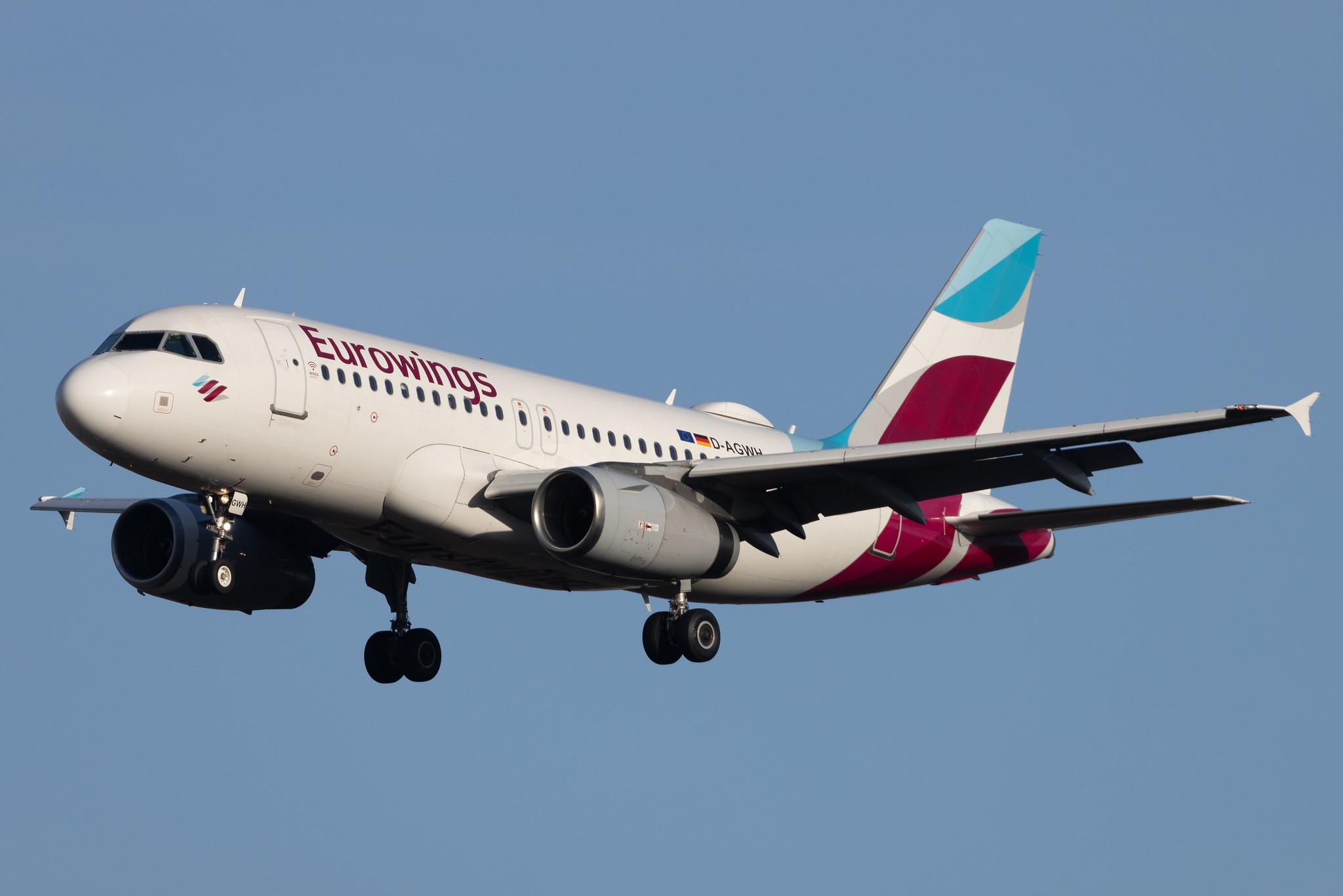 Frankfurt Airport: Eurowings (EW / EWG) | Airbus A319-132 A319 | D-AGWH | MSN 3352