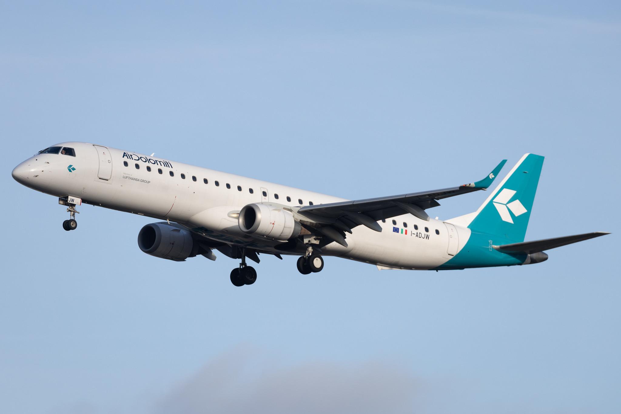 Frankfurt Airport: Air Dolomiti (EN / DLA) | Embraer E195LR E195 | I-ADJW | MSN 19000297