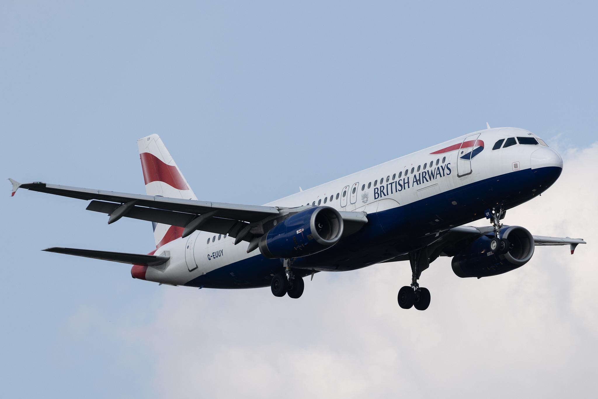 London Heathrow: British Airways (BA / BAW) | Airbus A320-232 A320 | G-EUUY | MSN 3607