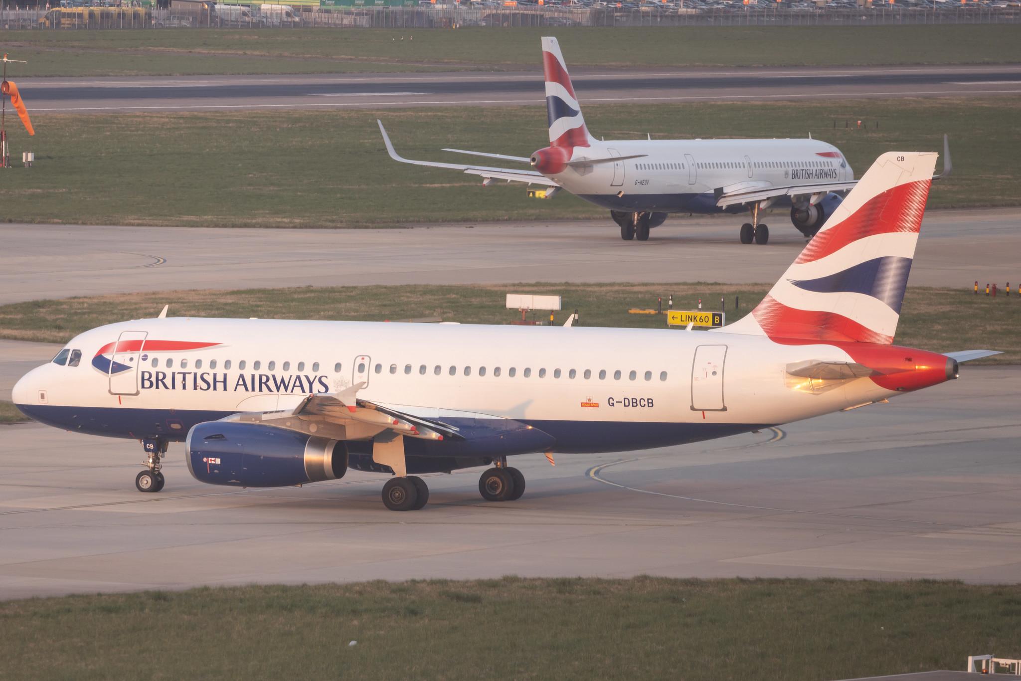 London Heathrow: British Airways (BA / BAW) | Airbus A319-131 A319 | G-DBCB | MSN 2188