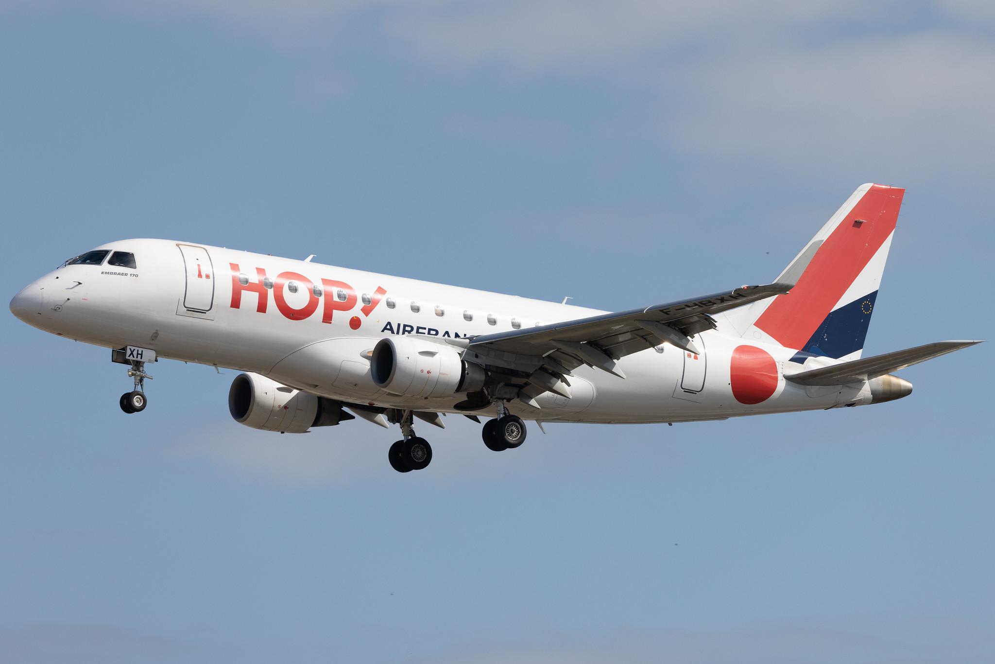 Frankfurt Airport: Air France (AF / AFR) | Operator: Air France Hop |  Embraer E170STD E170 | F-HBXH | MSN 17000307