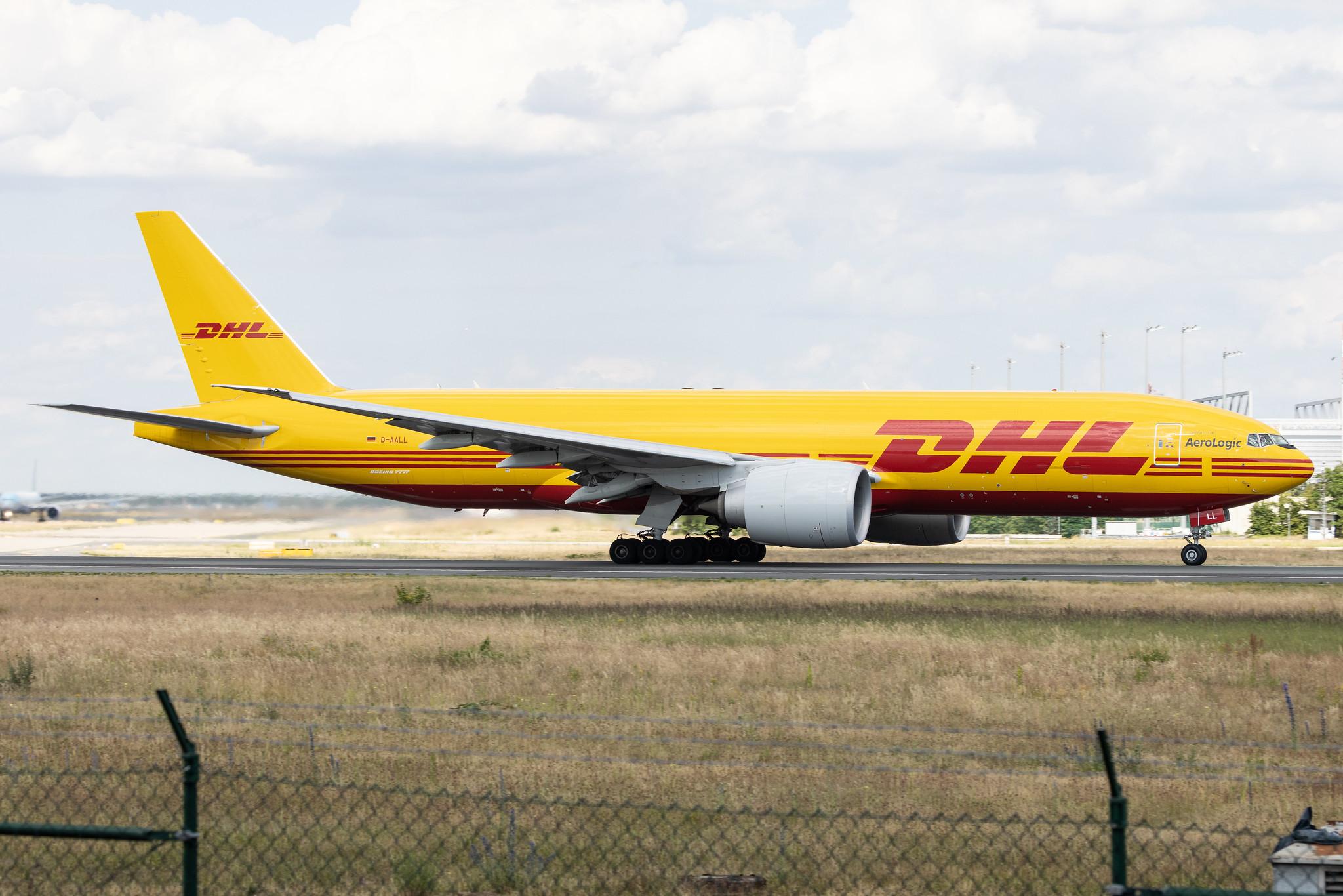 Frankfurt Airport: DHL (D0 / DHK) | Operator: AeroLogic | Boeing 777-F B77L | D-AALL | MSN 66081