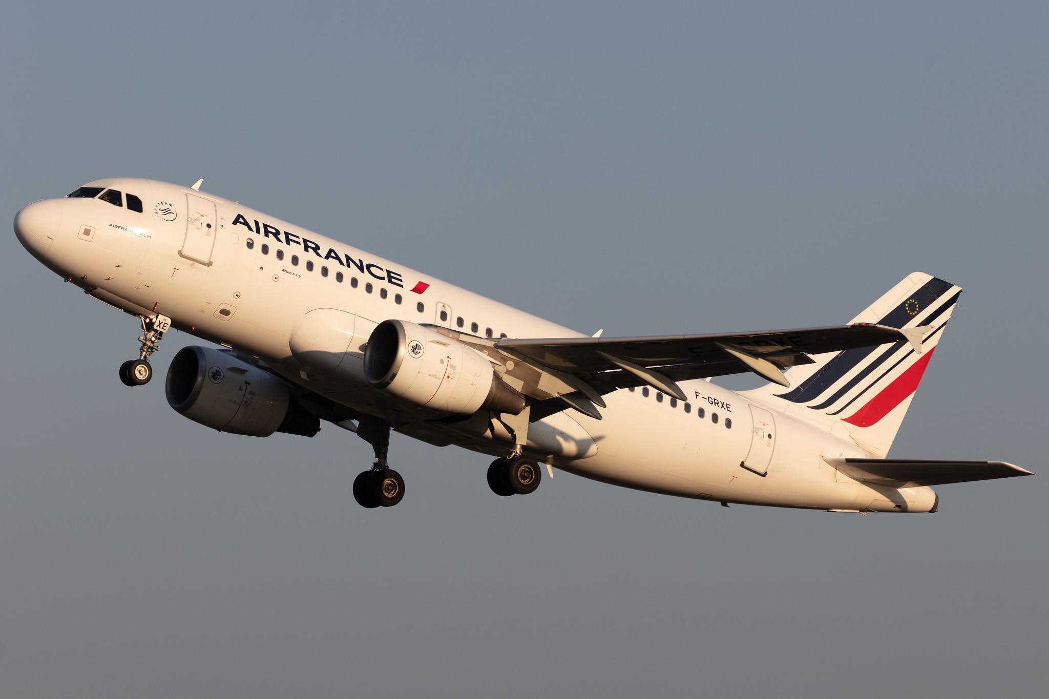Amsterdam Schiphol: Air France (AF / AFR) |  Airbus A319-111 A319 | F-GRXE | MSN 1733