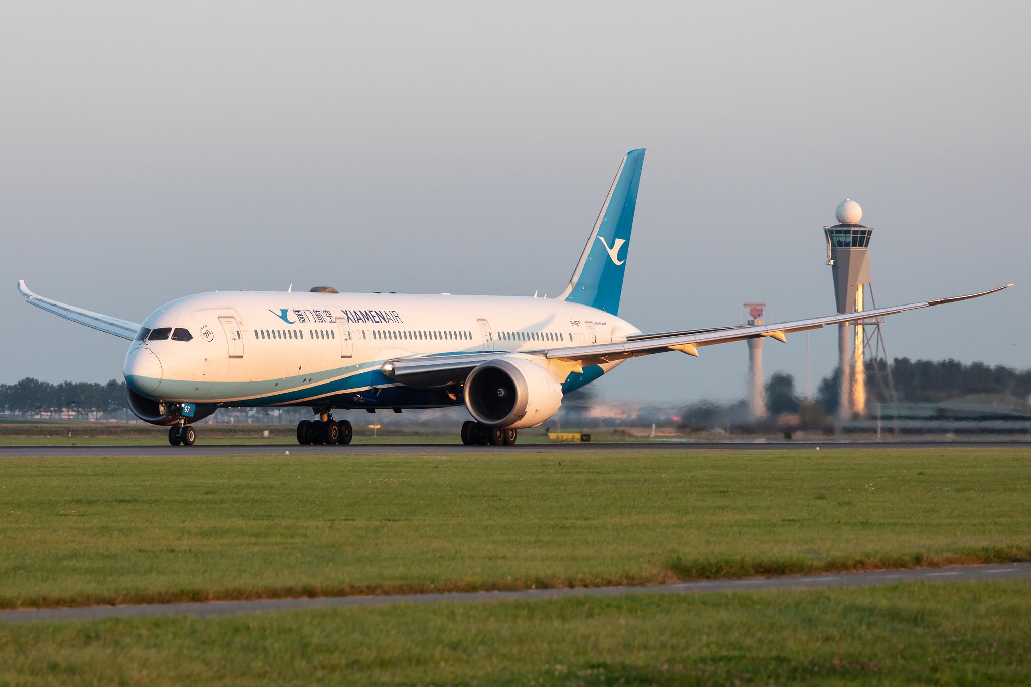 Amsterdam Schiphol: Xiamen Air (MF / CXA) |  Boeing 787-9 Dreamliner B789 | B-1567 | MSN 63041