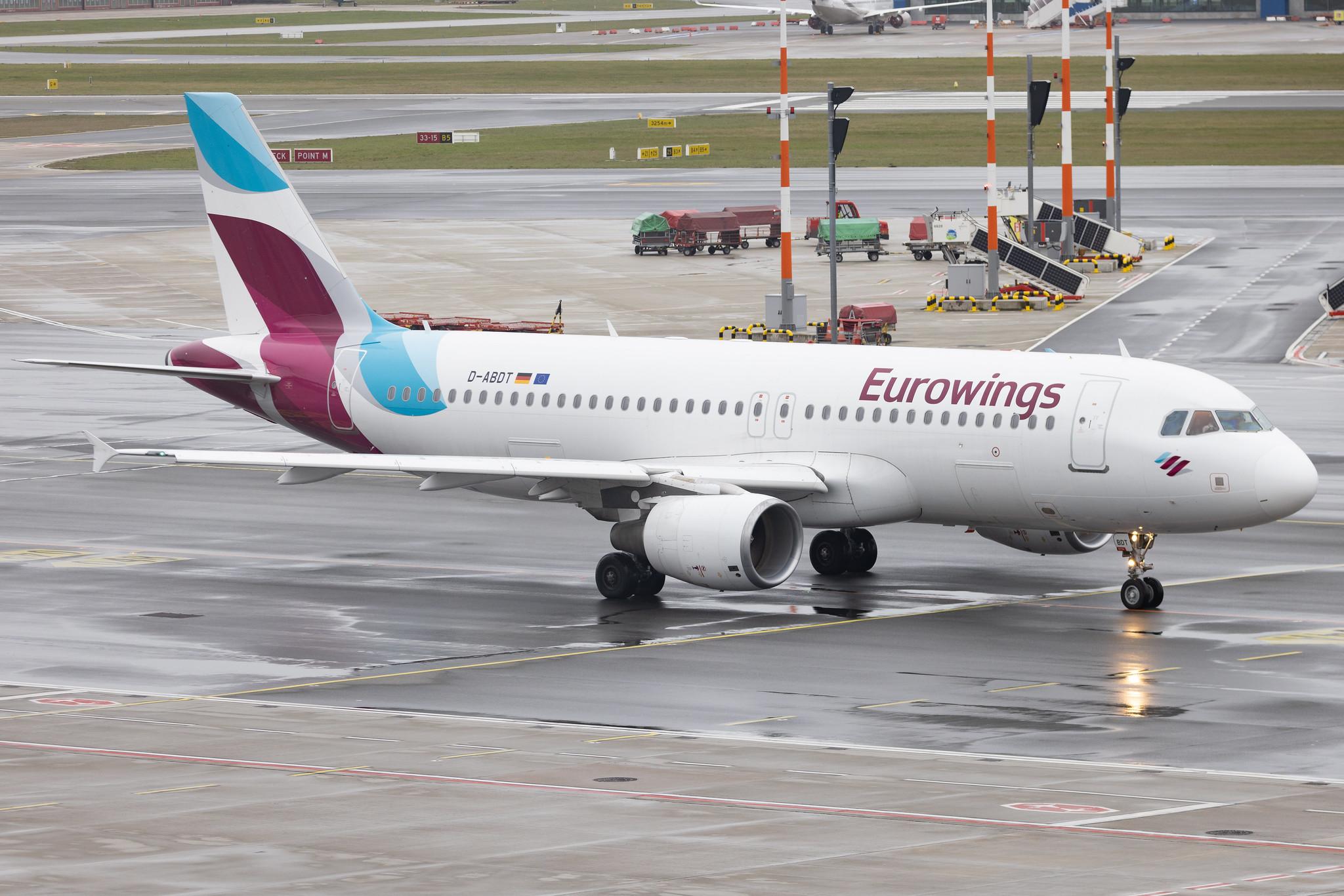 Hamburg Airport: Eurowings (EW / EWG) | Airbus A320-214 A320 | D-ABDT | MSN 3422