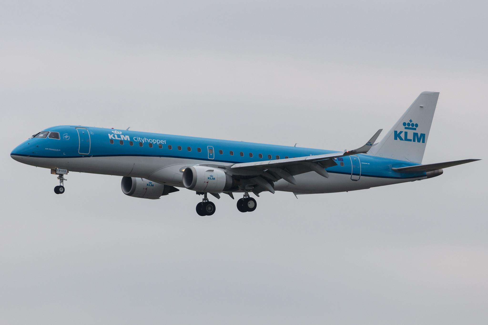 Amsterdam Schiphol: KLM (KL / KLM) | Operator: KLM Cityhopper |  Embraer E190STD E190 | PH-EXB | MSN 19000658