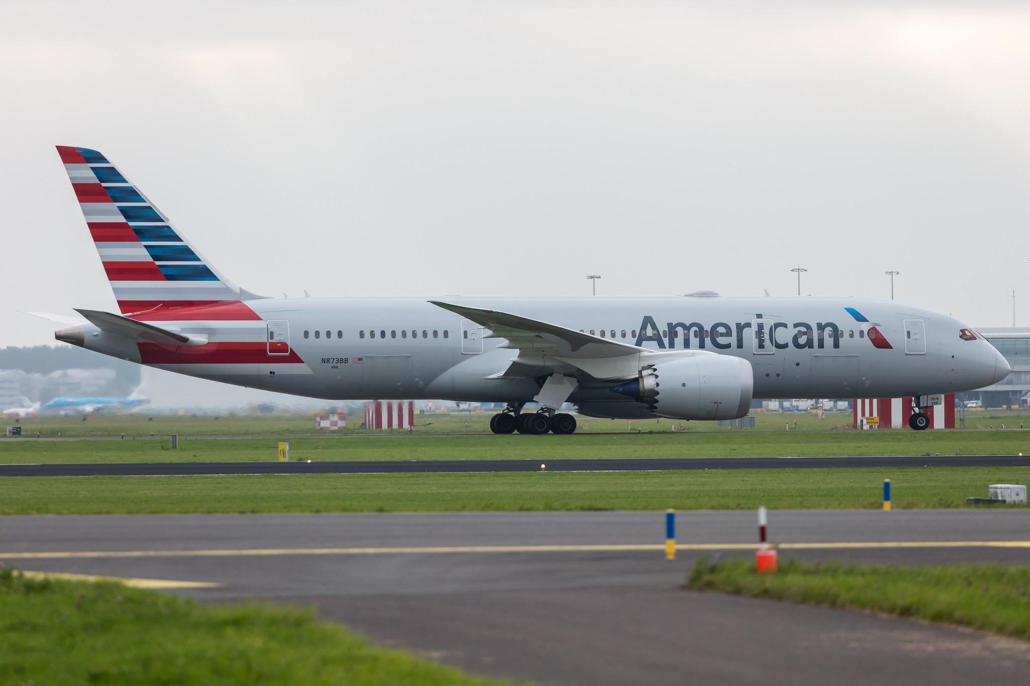 Amsterdam Schiphol: American Airlines (AA / AAL) |  Boeing 787-8 Dreamliner B788 | N873BB | MSN 65993