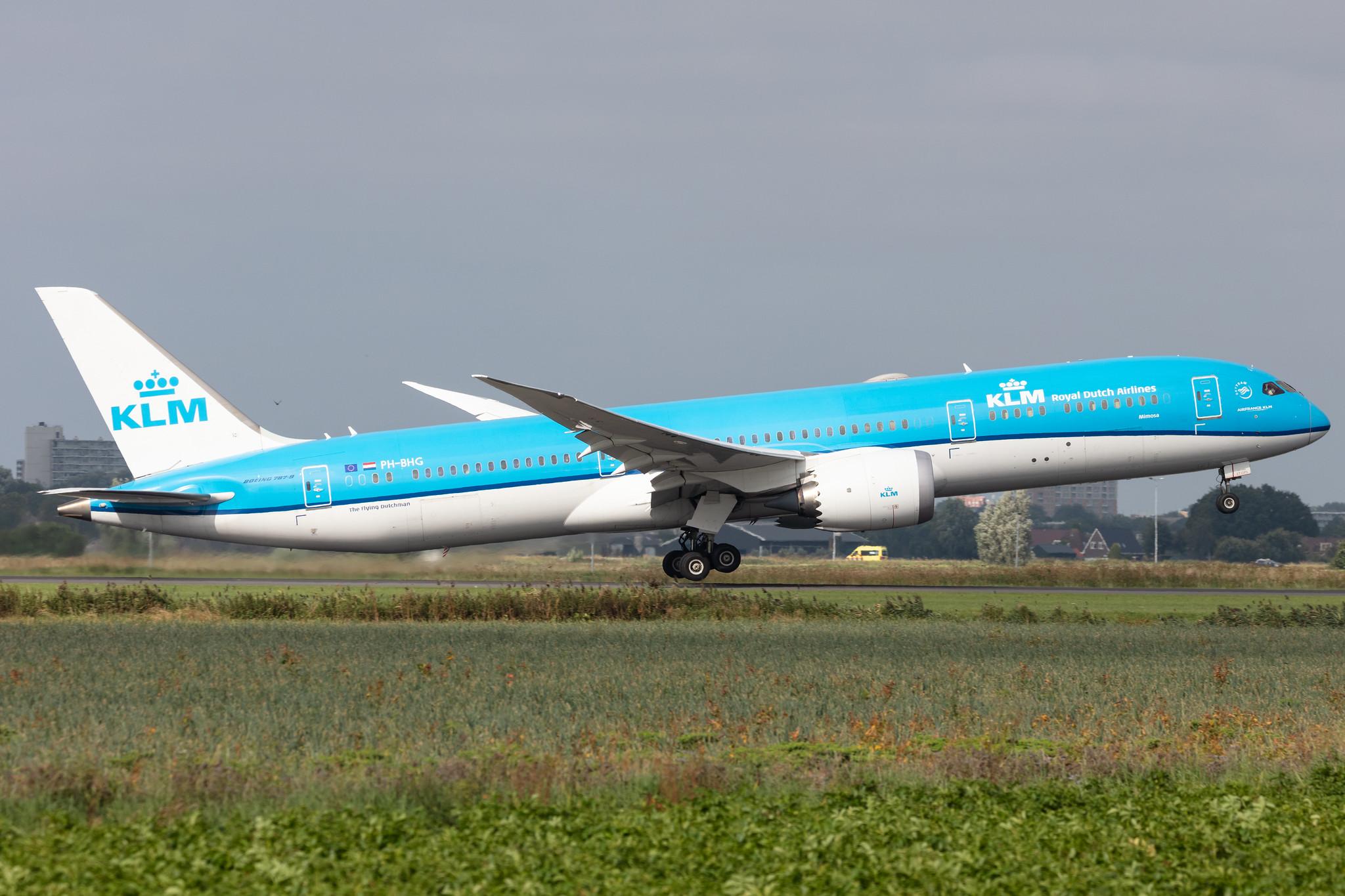 Amsterdam Schiphol: KLM (KL / KLM) |  Boeing 787-9 Dreamliner B789 | PH-BHG | MSN 38766
