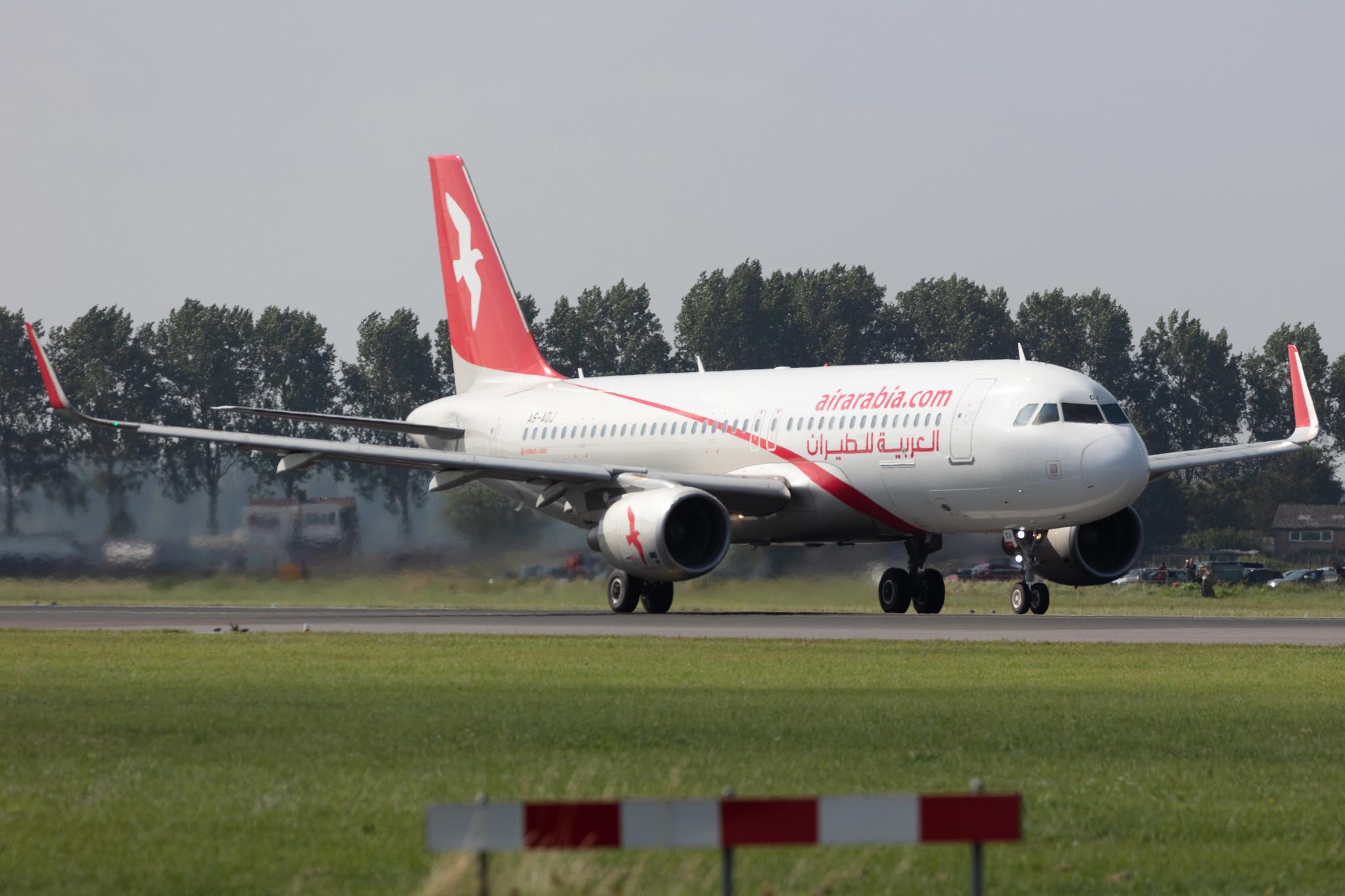 Amsterdam Schiphol: Air Arabia (G9 / ABY) | Operator: Air Arabia Abu Dhabi |  Airbus A320-214 A320 | A6-AOJ | MSN 6665