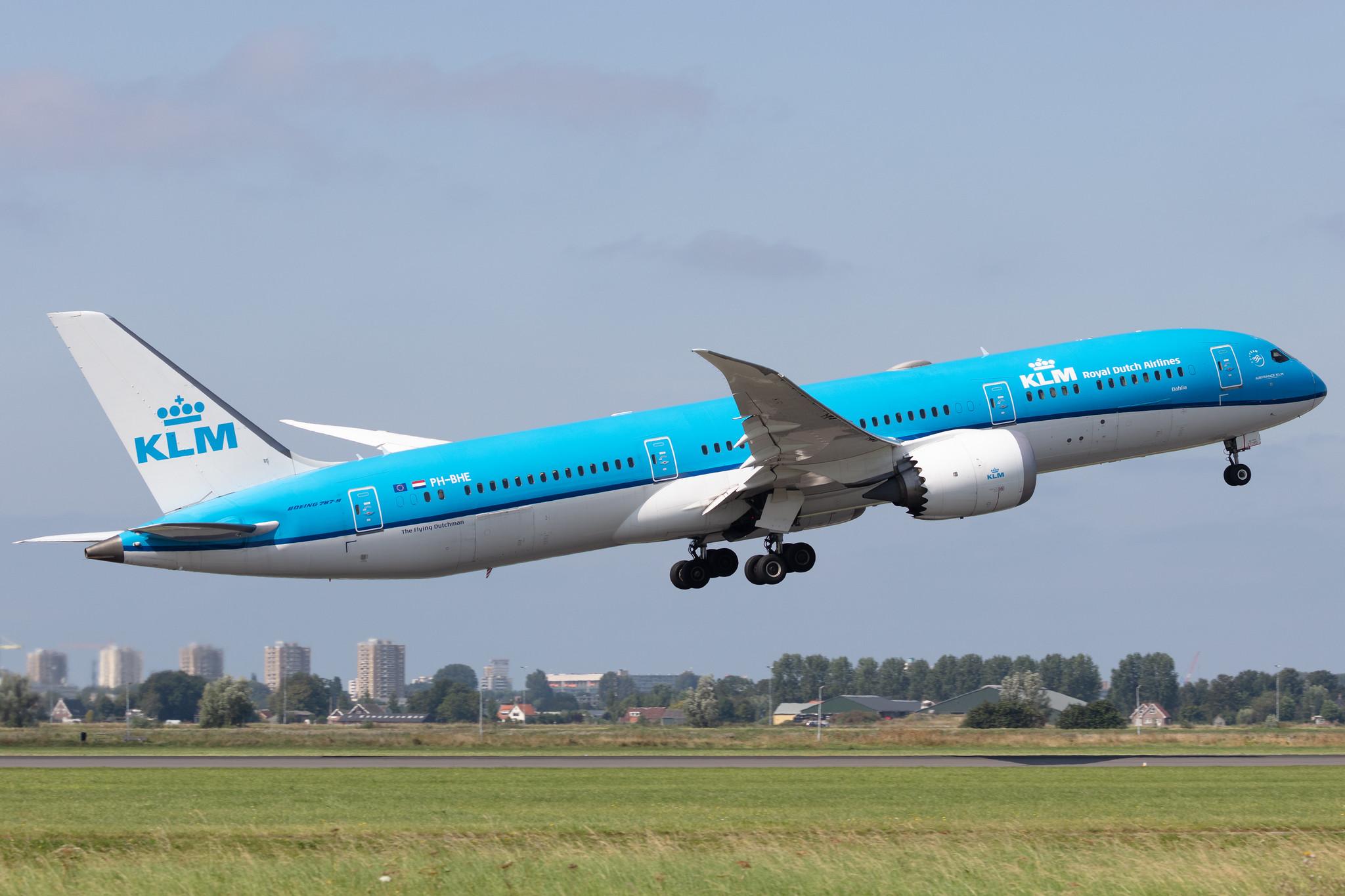 Amsterdam Schiphol: KLM (KL / KLM) |  Boeing 787-9 Dreamliner B789 | PH-BHE | MSN 38765