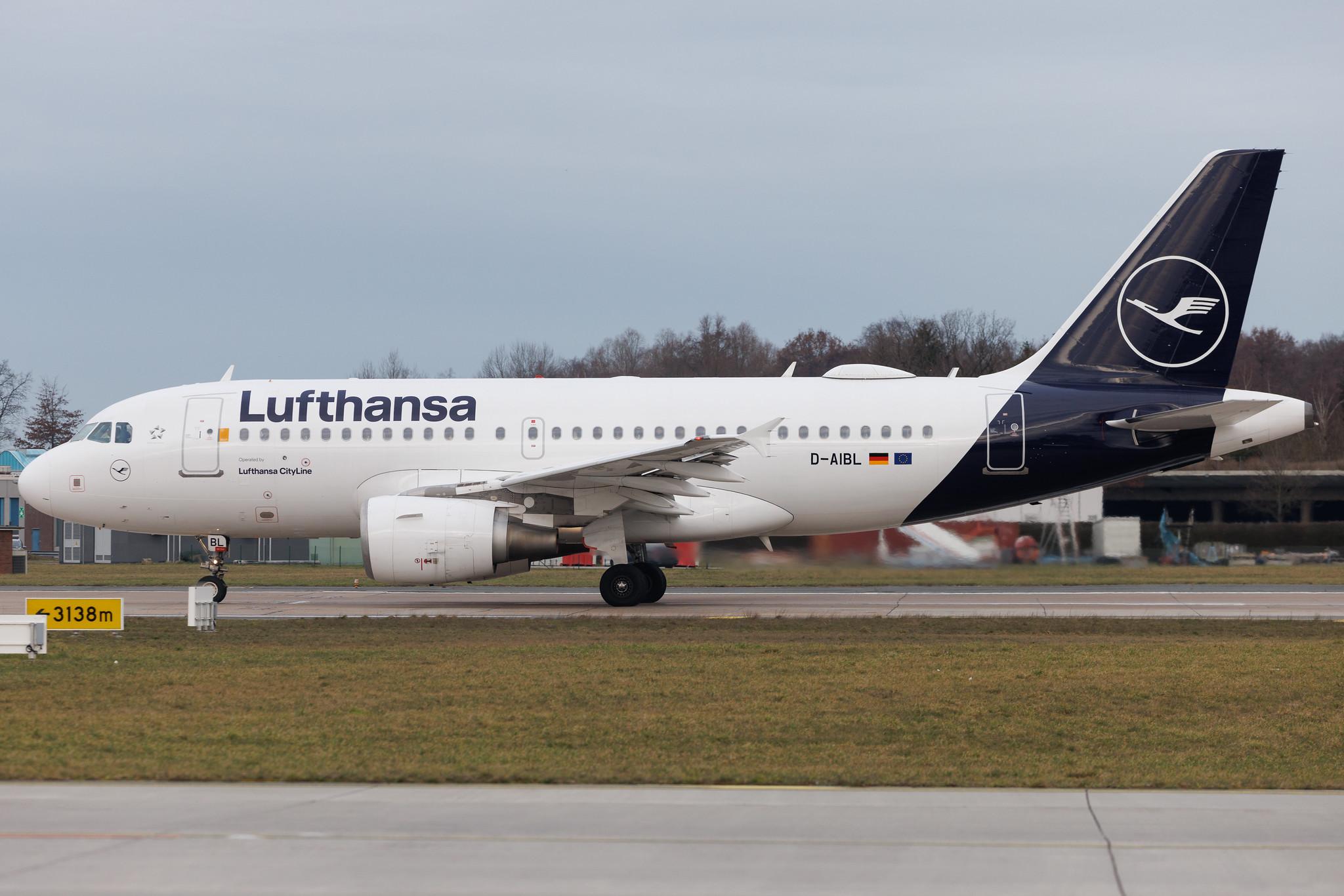 Hamburg Airport: Lufthansa (LH / DLH) | Operator: Lufthansa CityLine | Airbus A319-112 A319 | D-AIBL | MSN 2174
