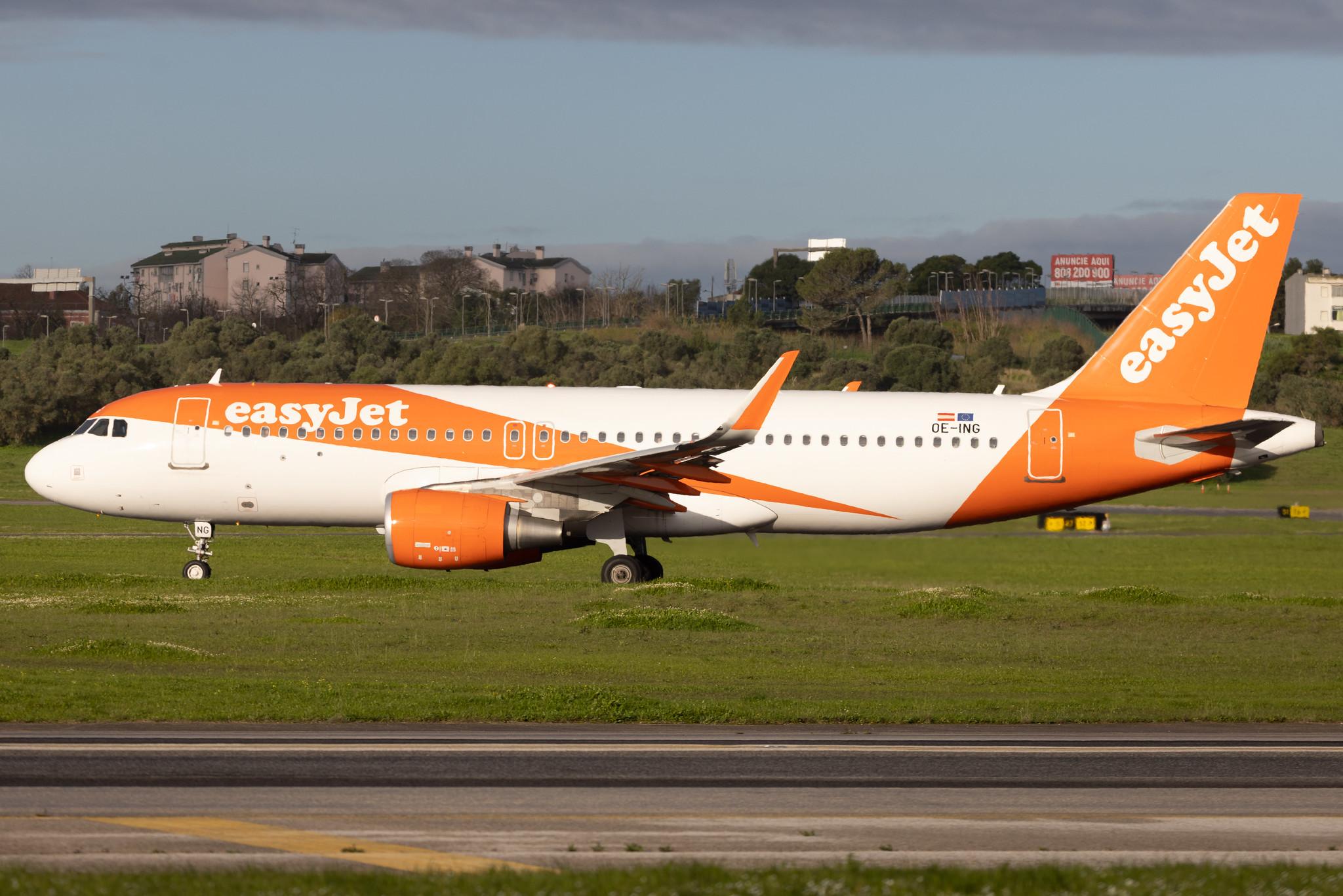 Aeroporto de Lisboa: easyJet (U2 / EZY) | Operator: easyJet Europe | Airbus A320-214 A320 | OE-ING | MSN 08119