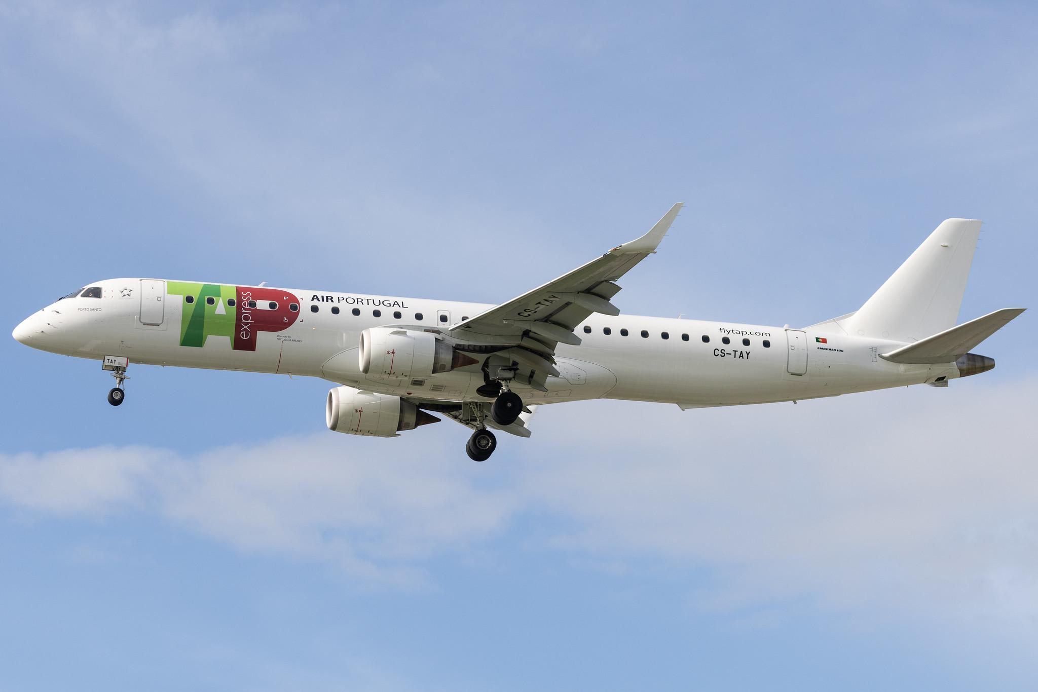 Aeroporto de Lisboa: TAP Express (TP / TAP) | Operator: Portugalia Airlines |  Embraer E195LR E195 | CS-TAY | MSN 19000357