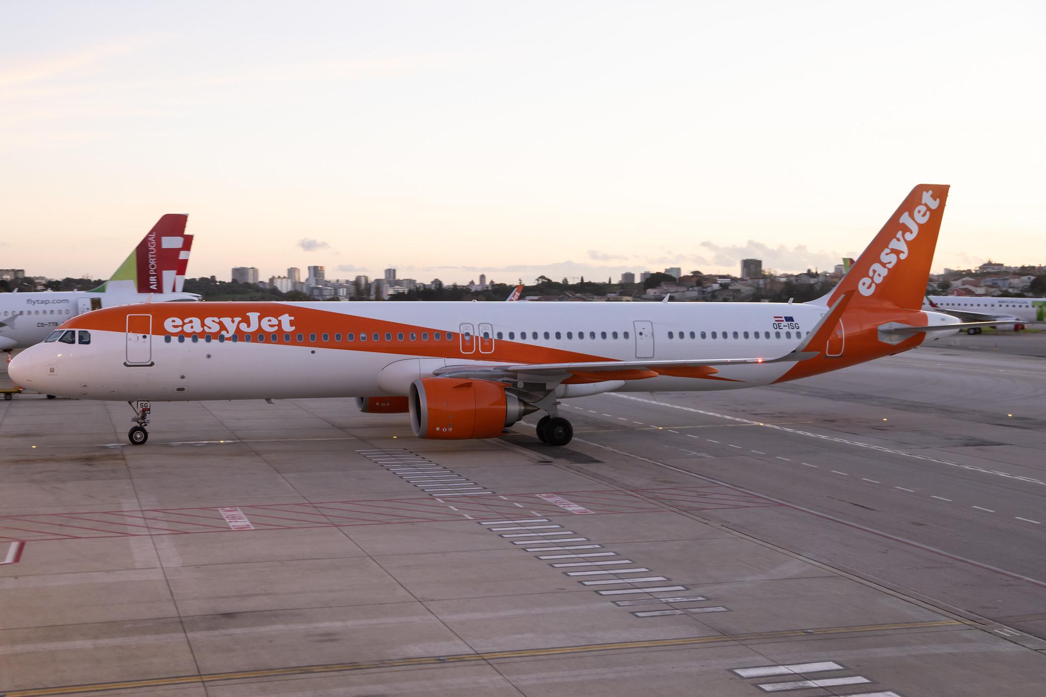 Aeroporto de Lisboa: easyJet (U2 / EZY) | Operator: easyJet Europe | Airbus A321-251NX A21N | OE-ISG | MSN 10048