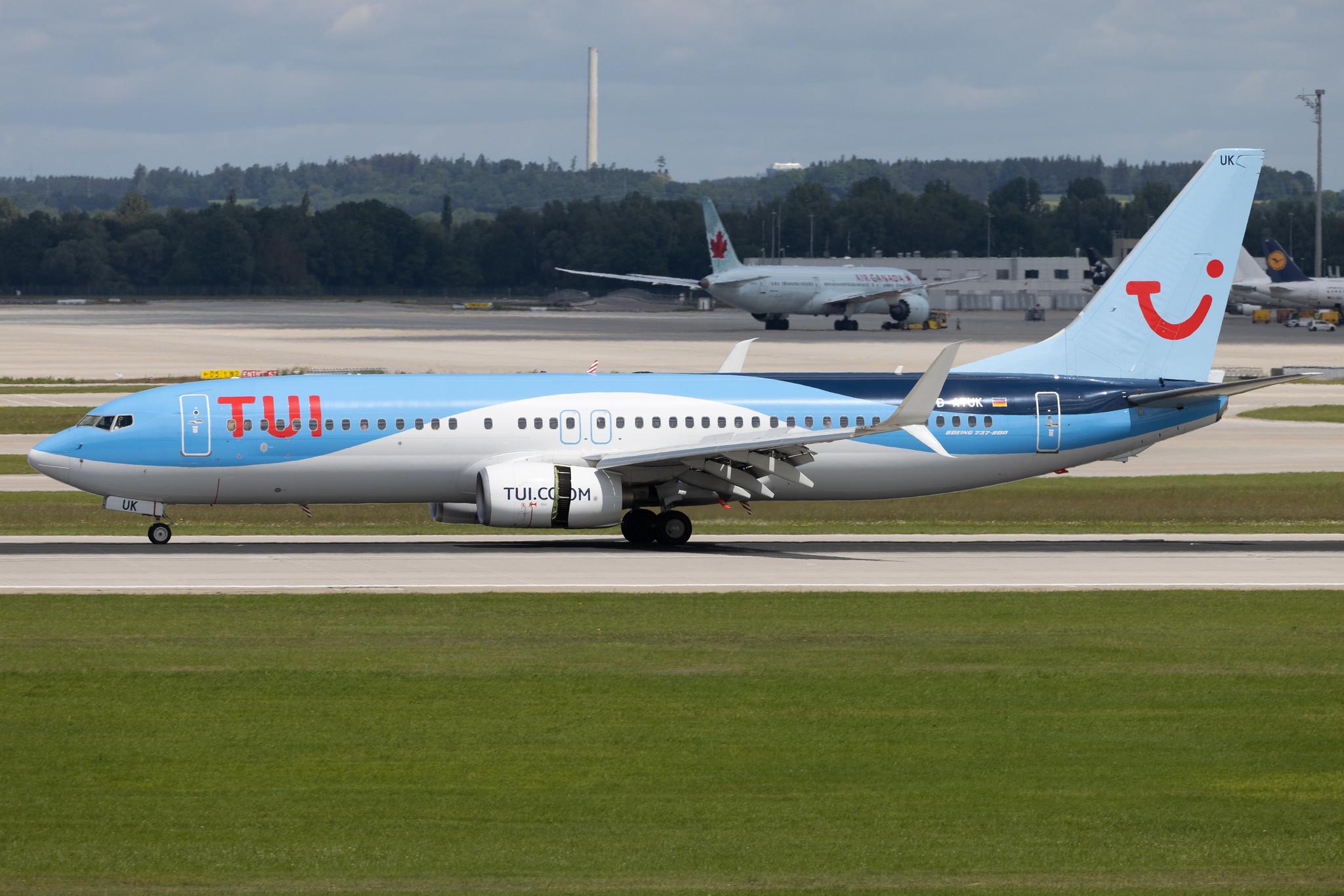 Munich Airport: TUI (X3 / TUI) | Operator: TUI fly | B738 | D-ATUK | MSN 39094