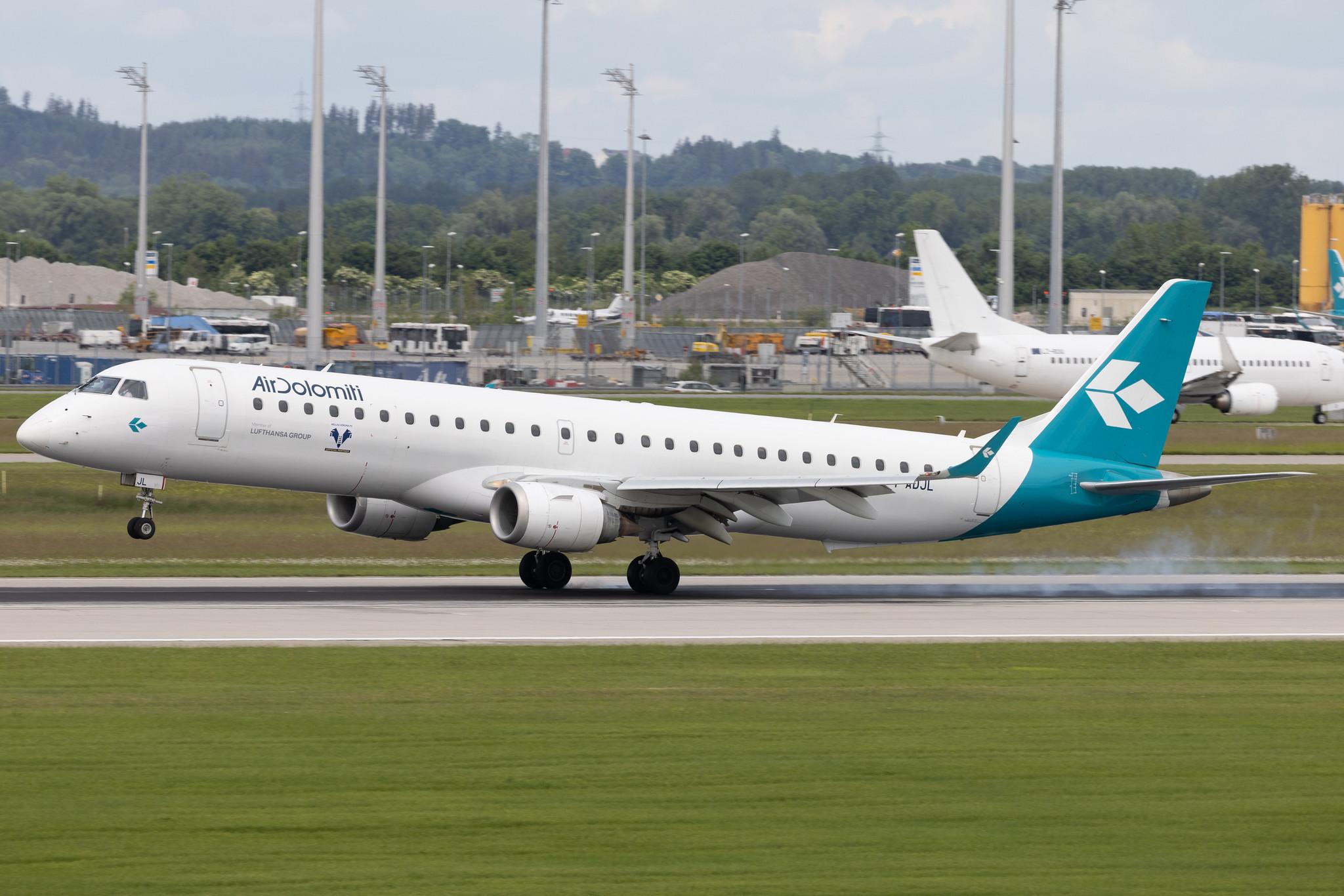 Munich Airport: Air Dolomiti (EN / DLA) | Embraer E195LR E195 | I-ADJL | MSN 19000256