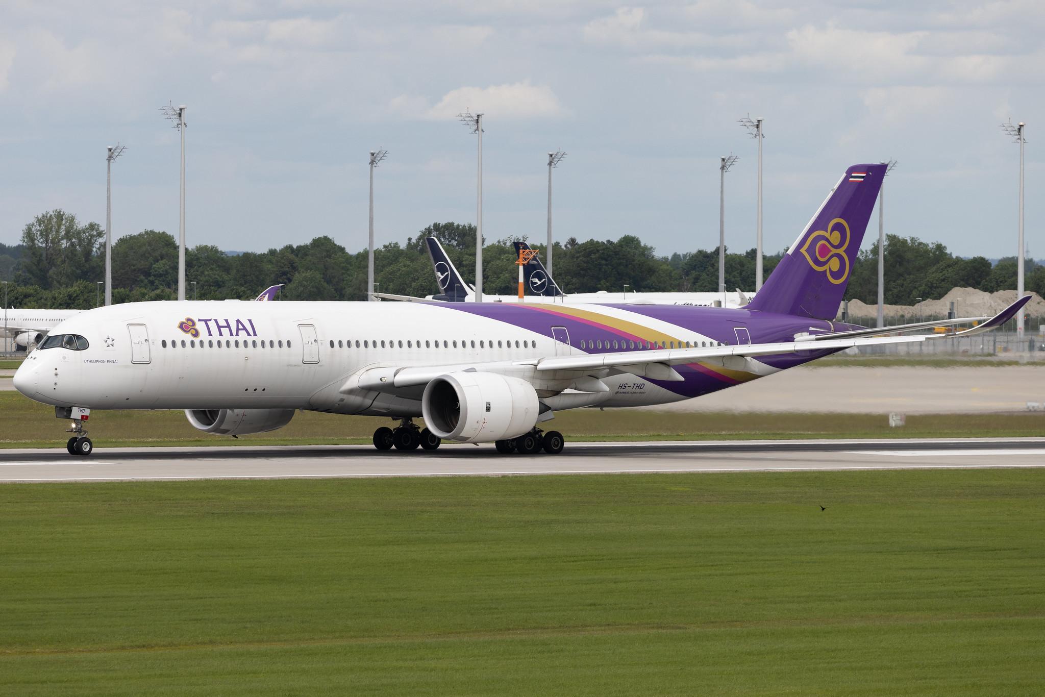 Munich Airport: Thai Airways (TG / THA) | Airbus A350-941 A359 | HS-THD | MSN 095