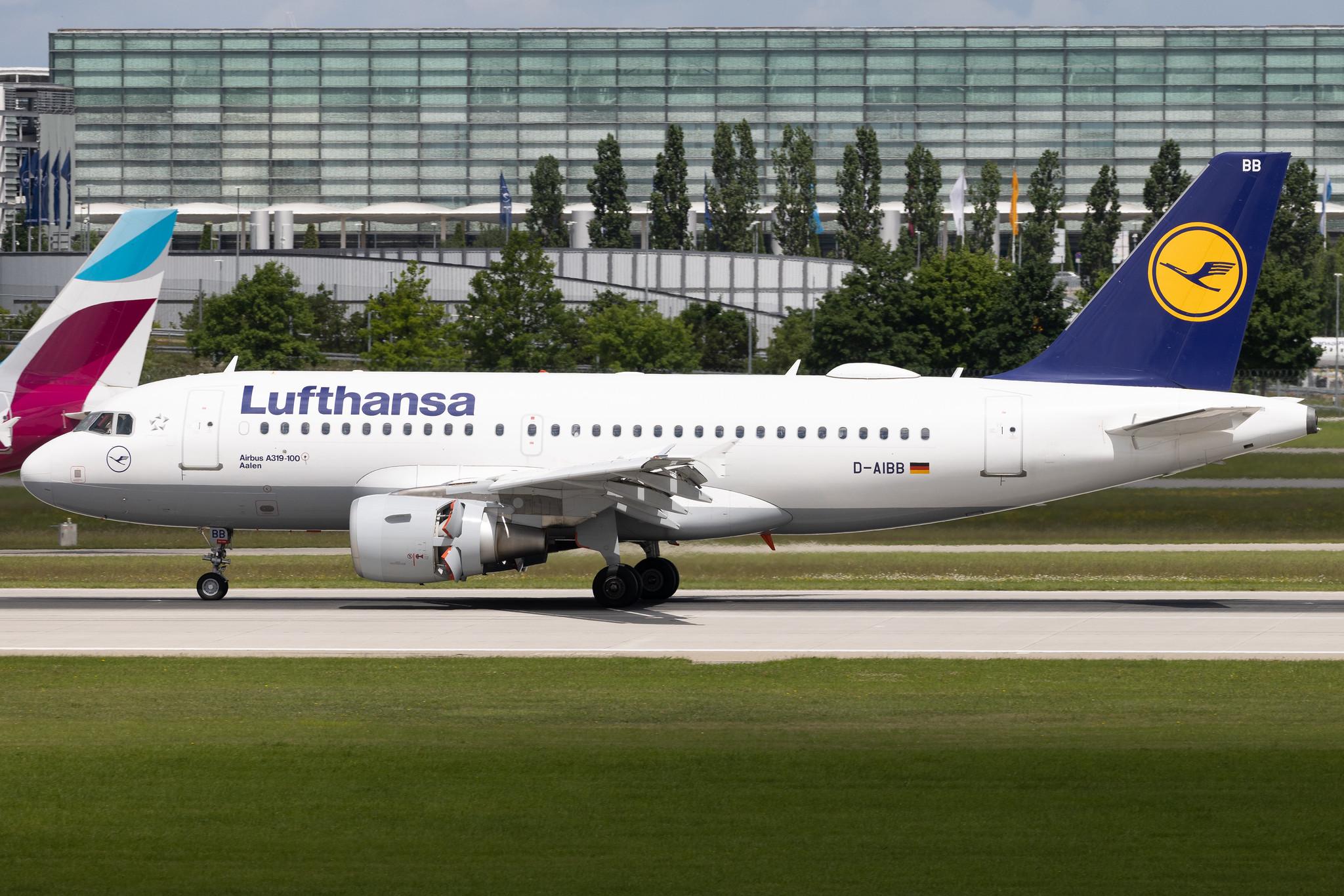Munich Airport: Lufthansa (LH / DLH) | Airbus A319-112 A319 | D-AIBB | MSN 4182