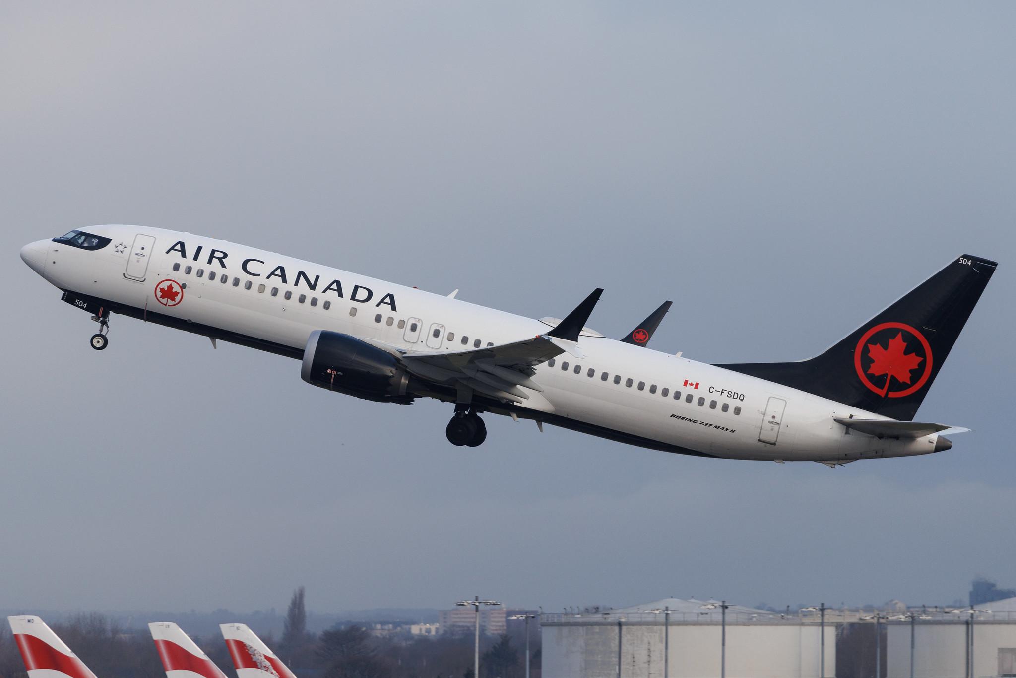 London Heathrow: Air Canada (AC / ACA) | Boeing 737 MAX 8 B38M | C-FSDQ | MSN 61209