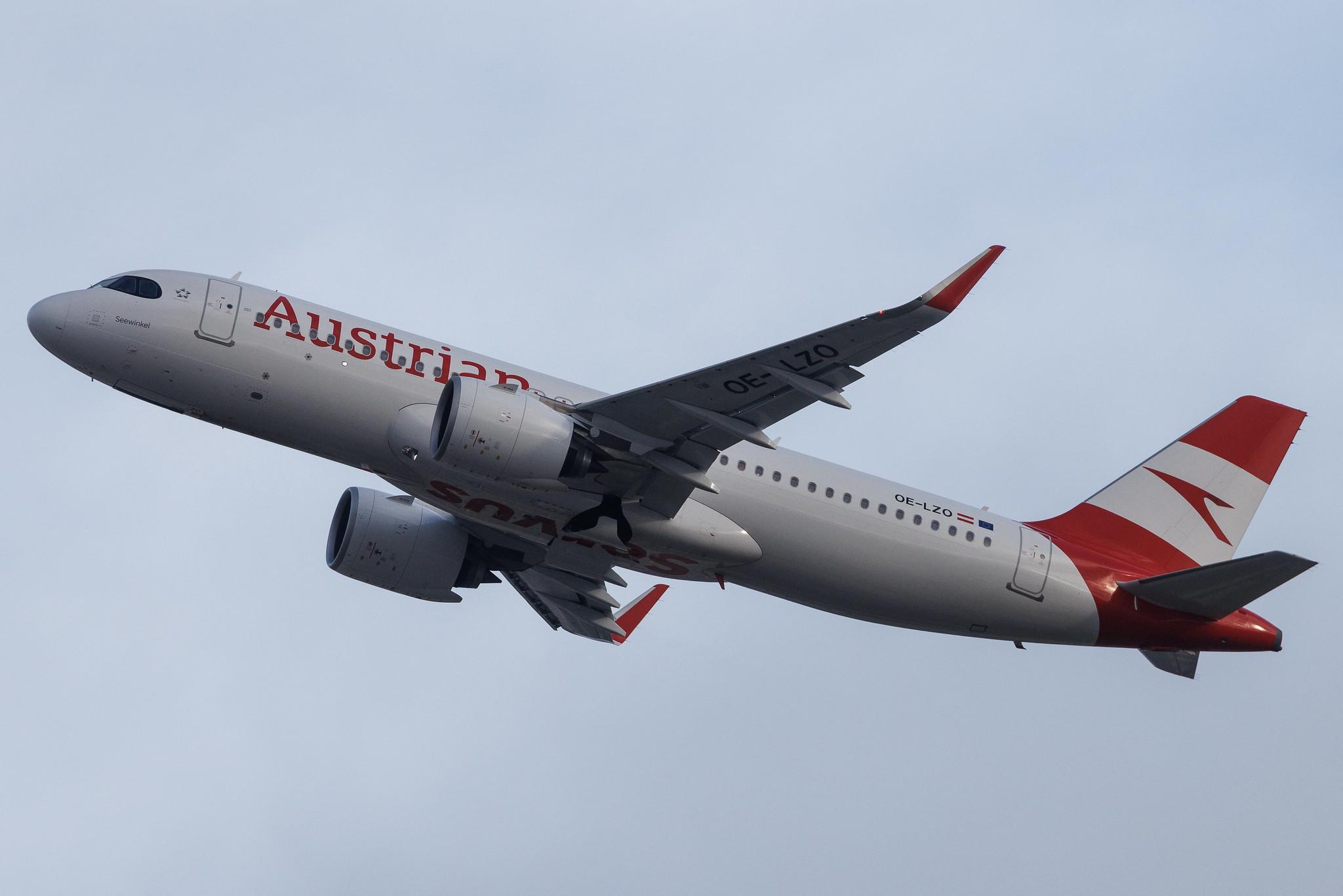 London Heathrow: Austrian Airlines (OS / AUA) | Airbus A320-271N A20N | OE-LZO | MSN 11076