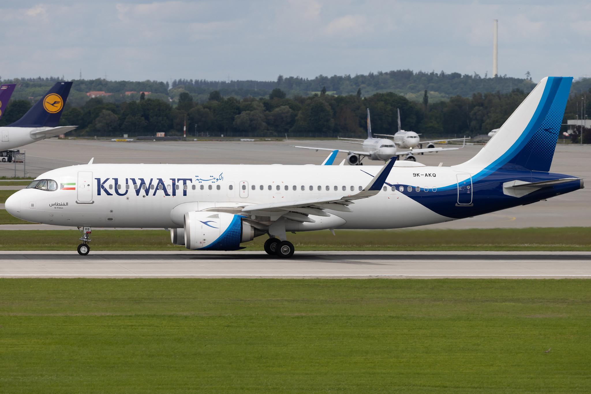 Munich Airport: Kuwait Airways (KU / KAC) | Airbus A320-251N A20N | 9K-AKQ | MSN 10060