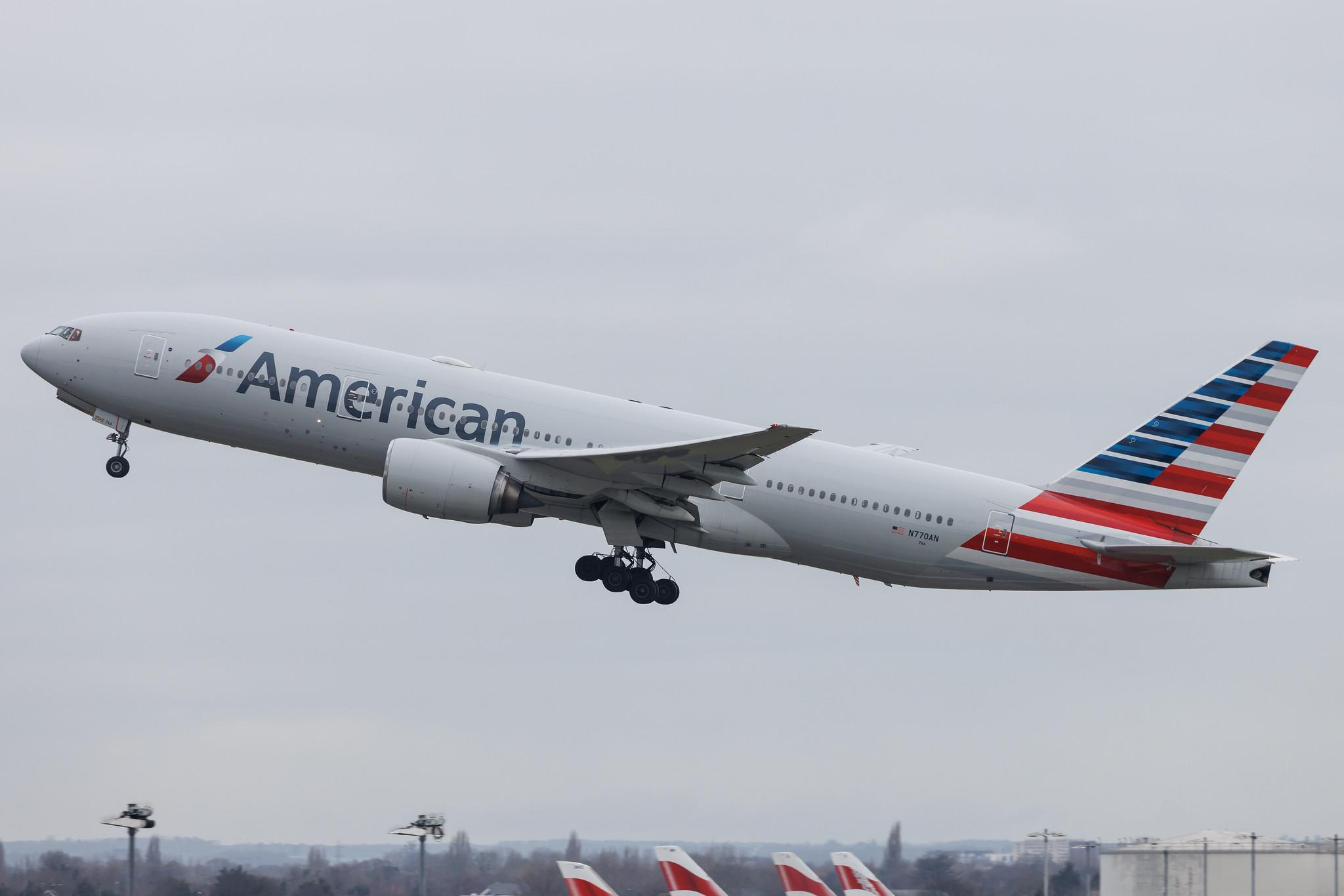 London Heathrow: American Airlines (AA / AAL) |  Boeing 777-223(ER) B772 | N770AN | MSN 29578