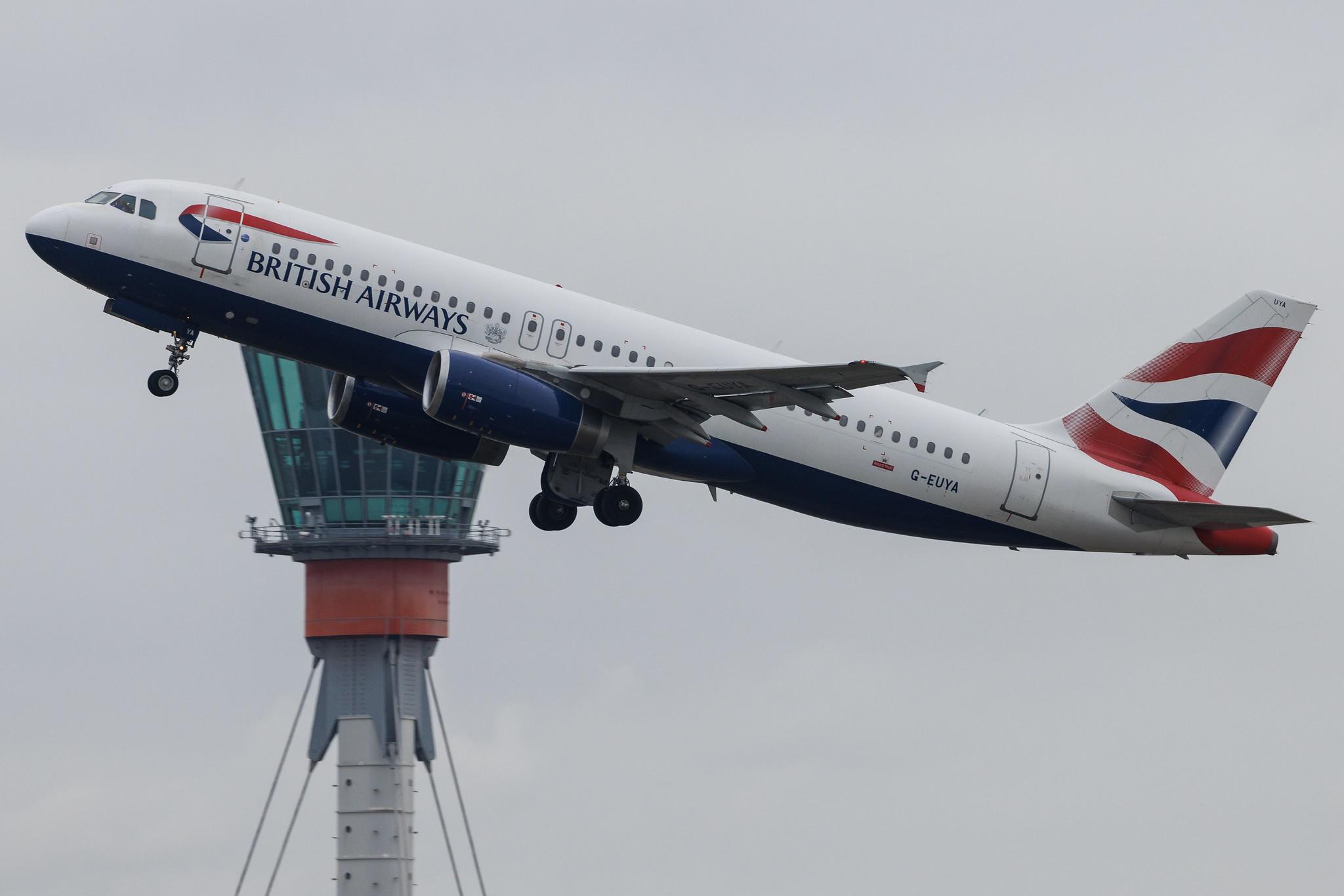 London Heathrow: British Airways (BA / BAW) | Airbus A320-232 A320 | G-EUYA | MSN 3697