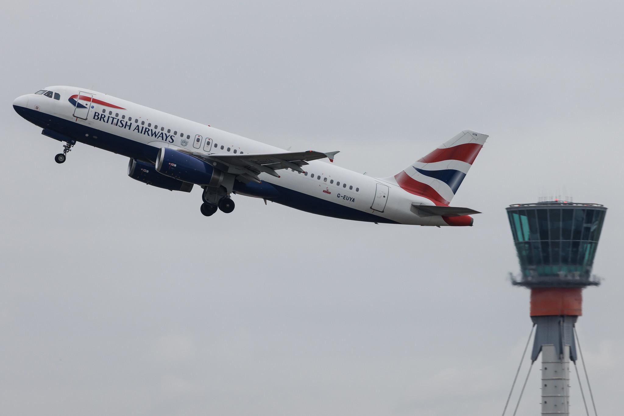 London Heathrow: British Airways (BA / BAW) | Airbus A320-232 A320 | G-EUYA | MSN 3697