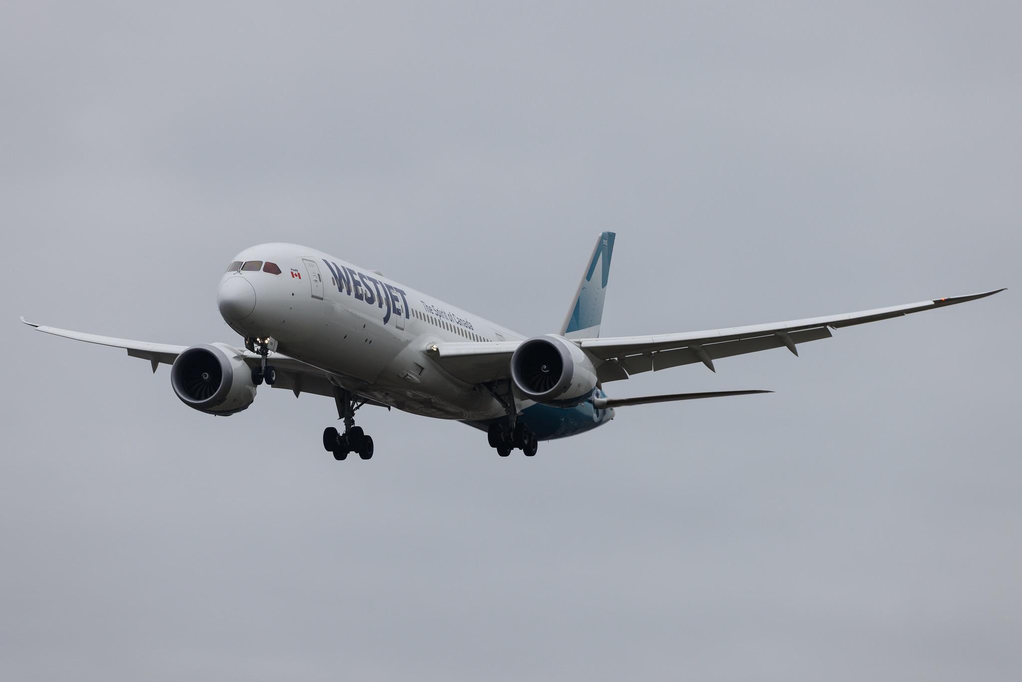 London Heathrow: WestJet (WS / WJA) | Boeing 787-9 Dreamliner B789 | C-GKKN | MSN 64977