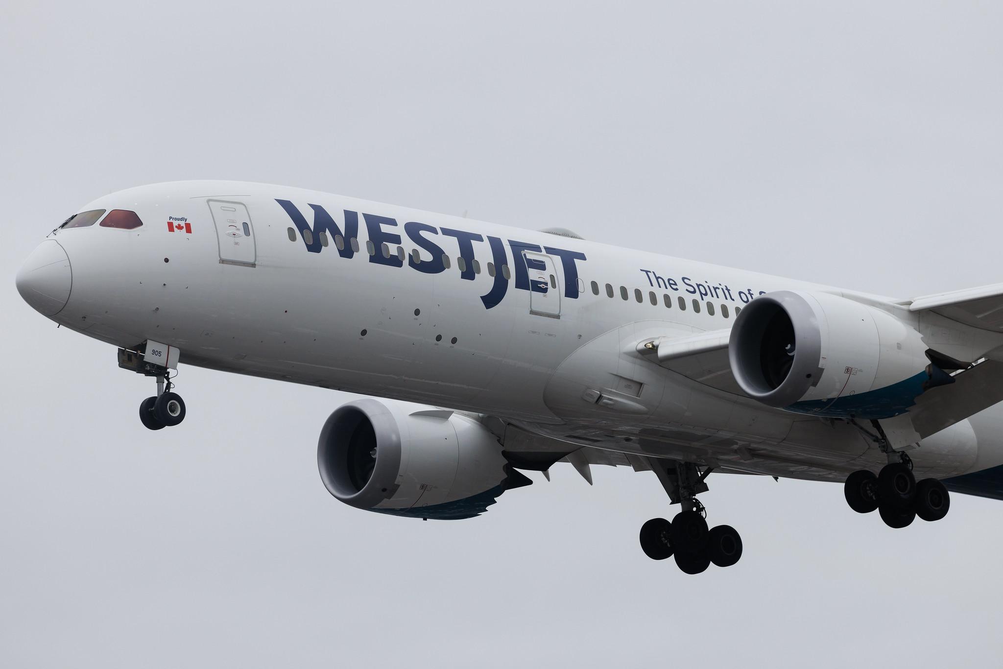 London Heathrow: WestJet (WS / WJA) | Boeing 787-9 Dreamliner B789 | C-GKKN | MSN 64977