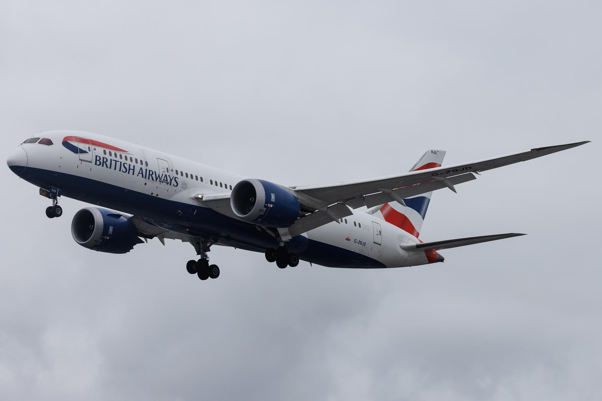 London Heathrow: British Airways (BA / BAW) | Boeing 787-8 Dreamliner B788 | G-ZBJD | MSN 38619