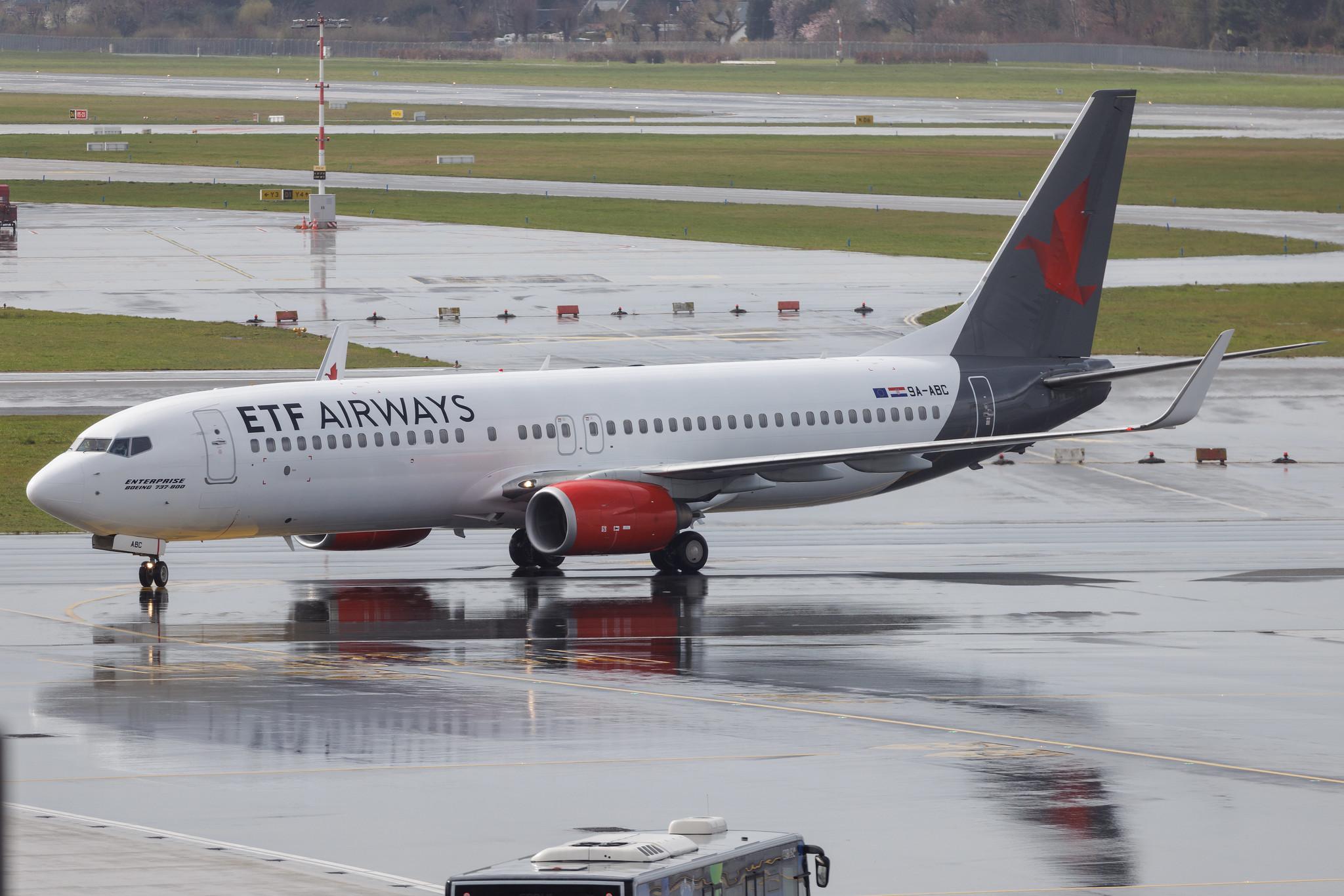 Hamburg Airport: ETF Airways (LI / EZZ) | Boeing 737-8Q8 B738 | 9A-ABC | MSN 30667