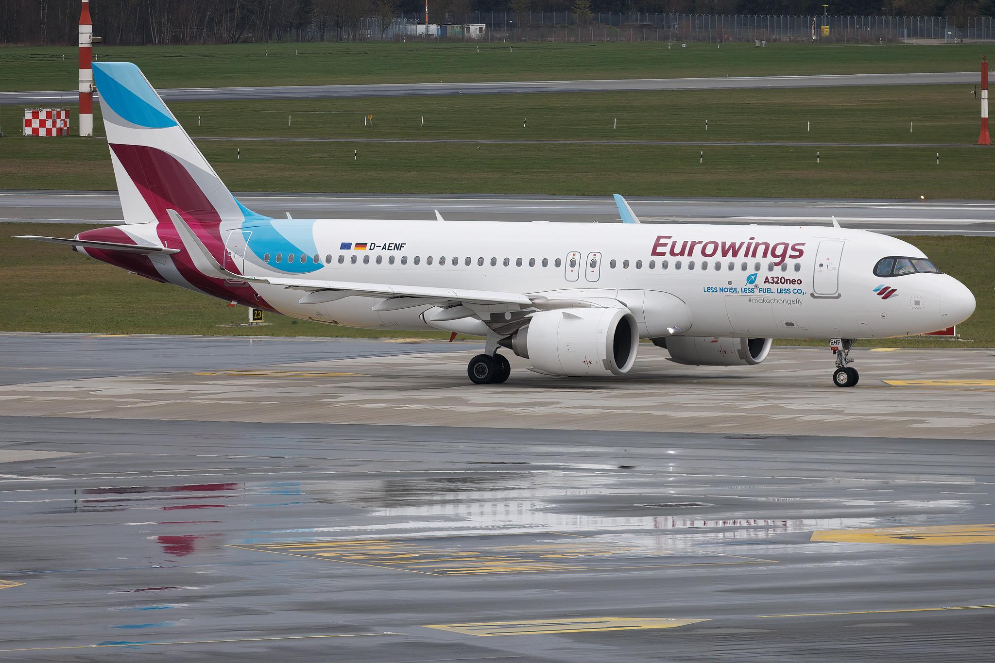 Hamburg Airport: Eurowings (EW / EWG) | Airbus A320-251N A20N | D-AENF | MSN 10674
