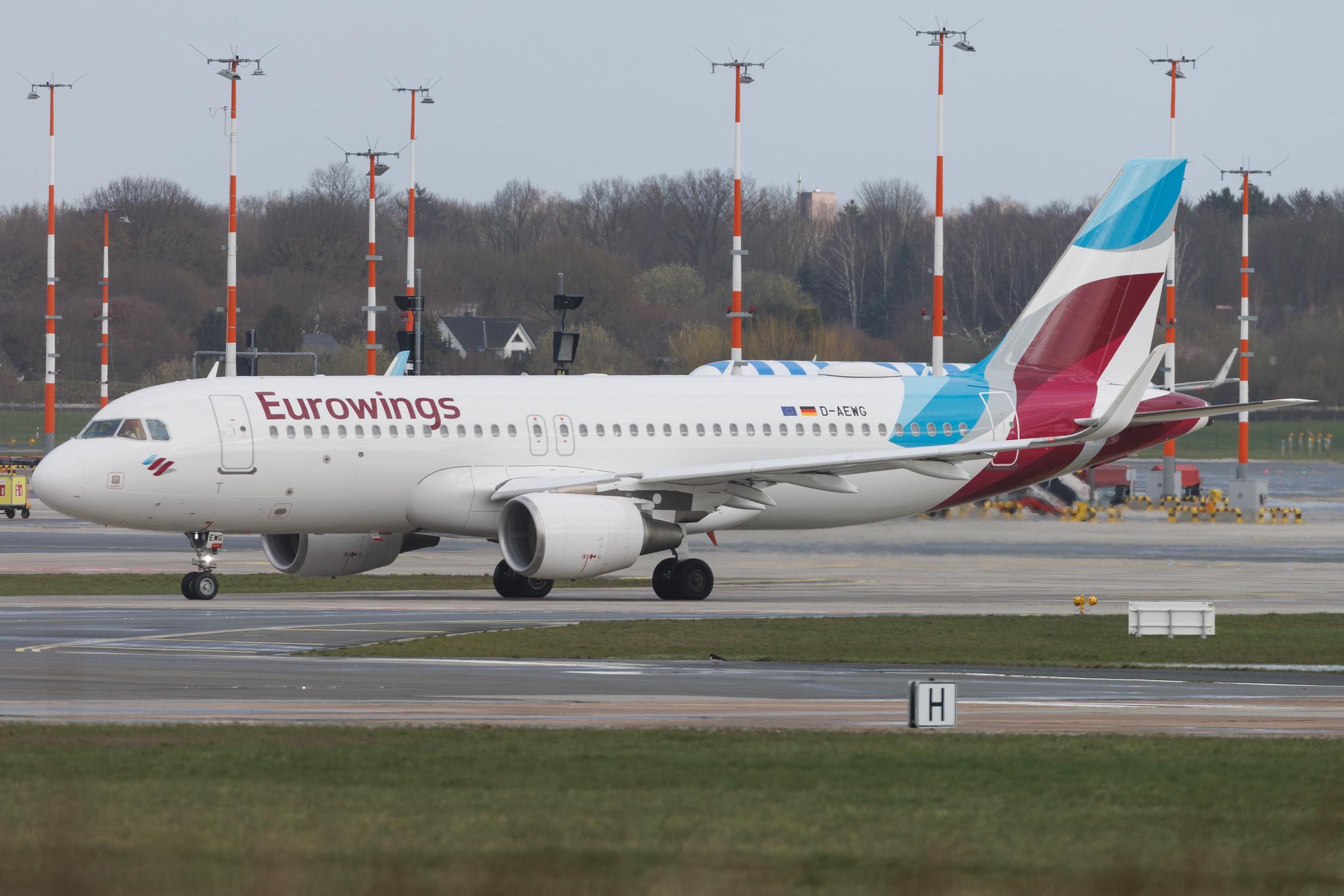Hamburg Airport: Eurowings (EW / EWG) | Airbus A320-214 A320 | D-AEWG | MSN 7121