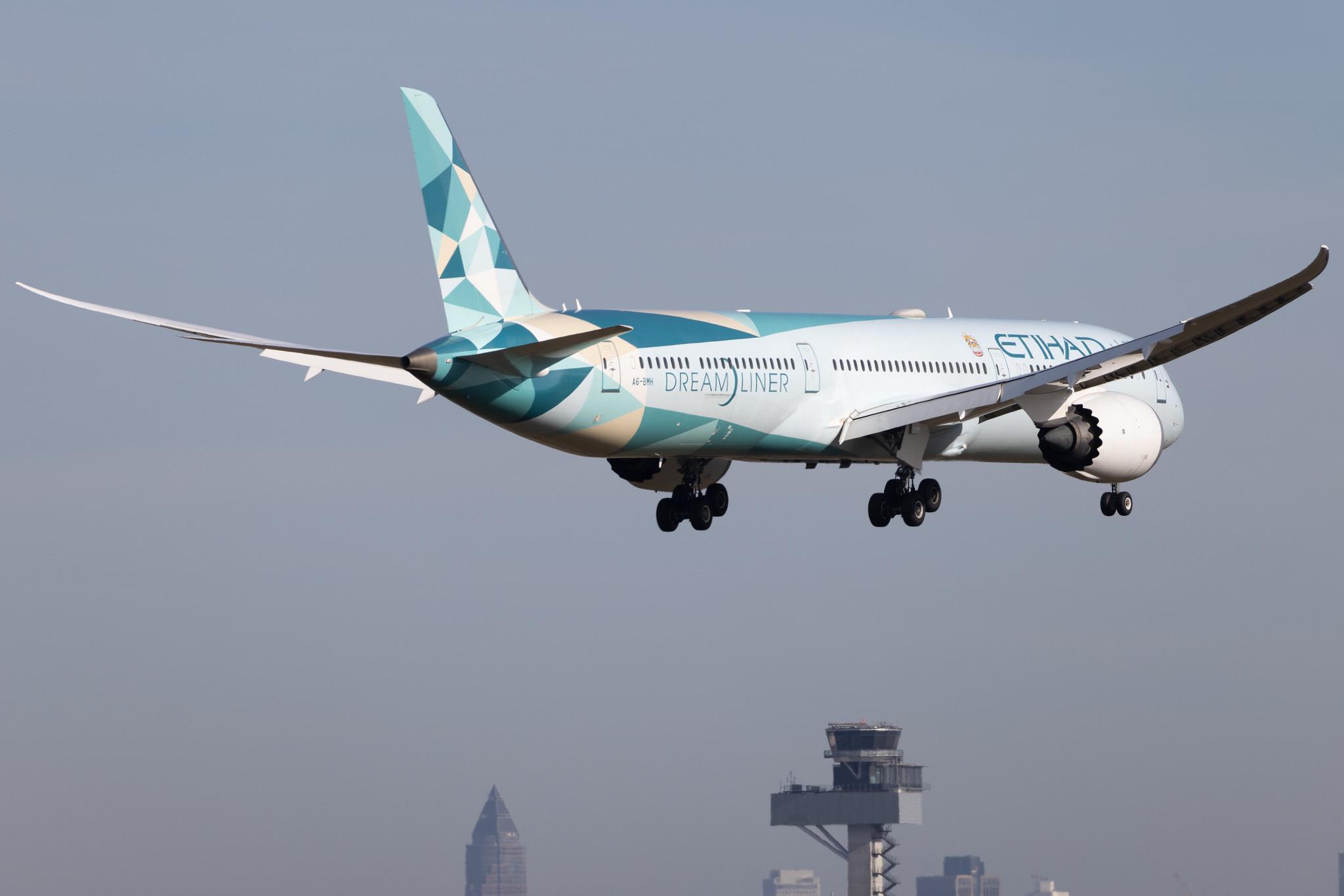 Frankfurt Airport: Etihad (EY / ETD) | Livery: Greenliner Livery | Operator: Etihad Airways | Boeing 787-10 Dreamliner B78X | A6-BMH | MSN 60765
