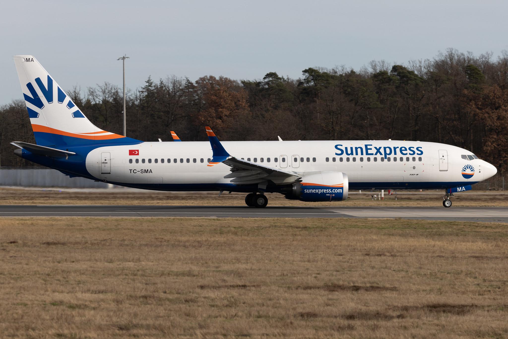 Frankfurt Airport: SunExpress (XQ / SXS) | Boeing 737 MAX 8 B38M | TC-SMA | MSN 63603