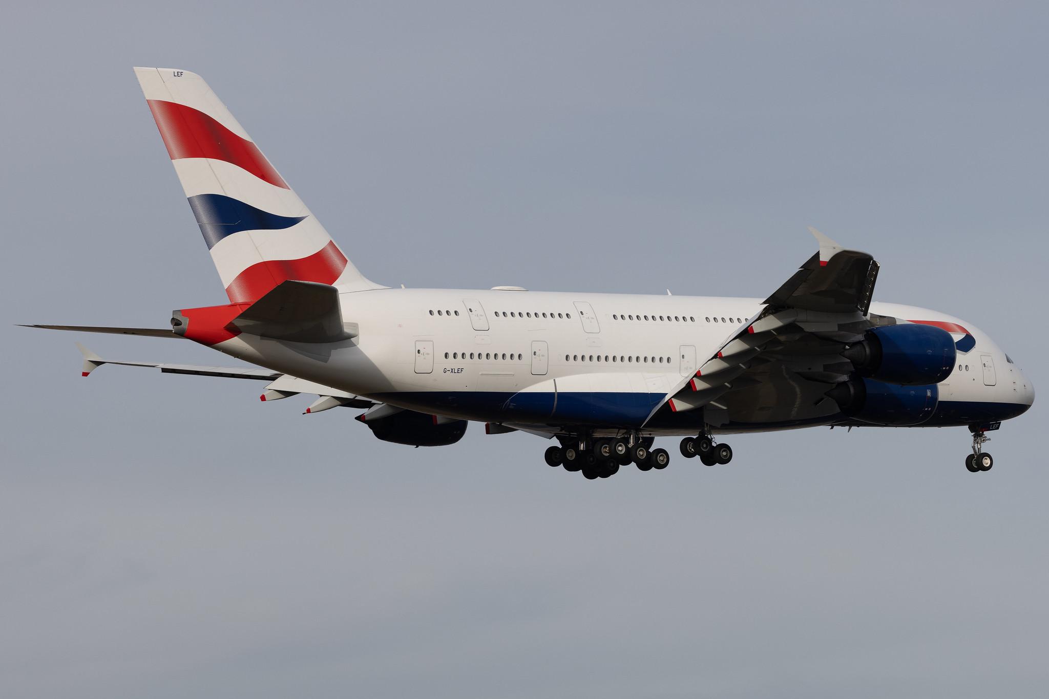 Frankfurt Airport: British Airways (BA / BAW) | Airbus A380-841 A388 | G-XLEF | MSN 151