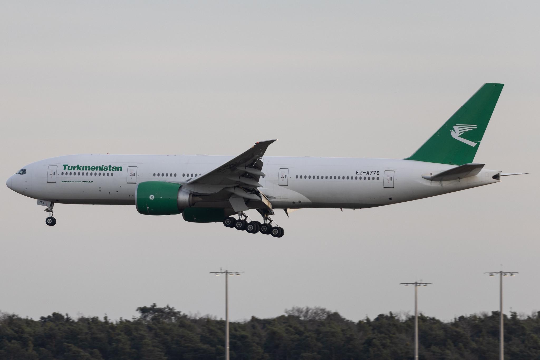 Frankfurt Airport: Turkmenistan Airlines (T5 / TUA) | Boeing 777-22K(LR) B77L | EZ-A778 | MSN 42296