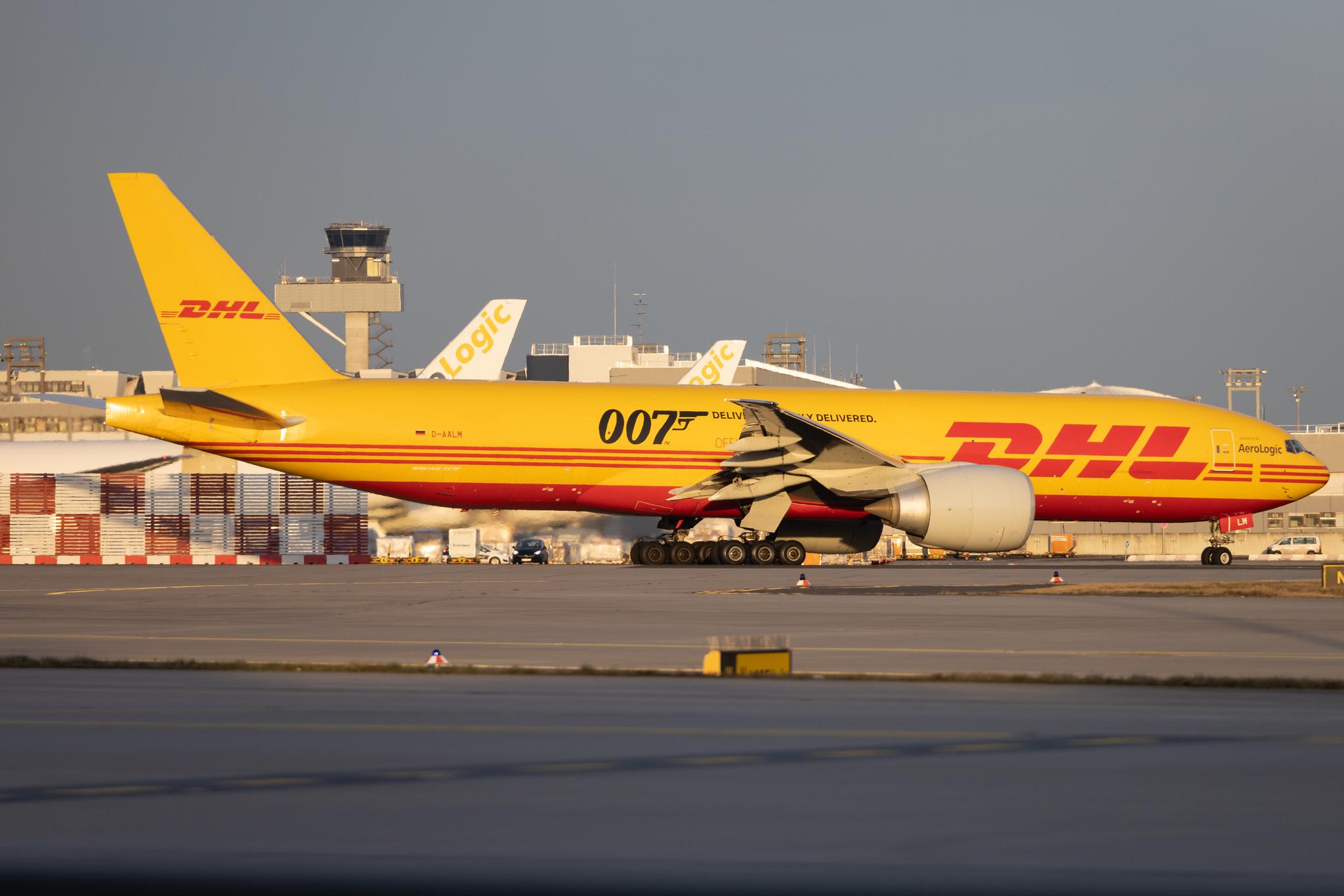 Frankfurt Airport: DHL (D0 / DHK) | Operator: AeroLogic | Boeing 777-F B77L | D-AALM | MSN 66082