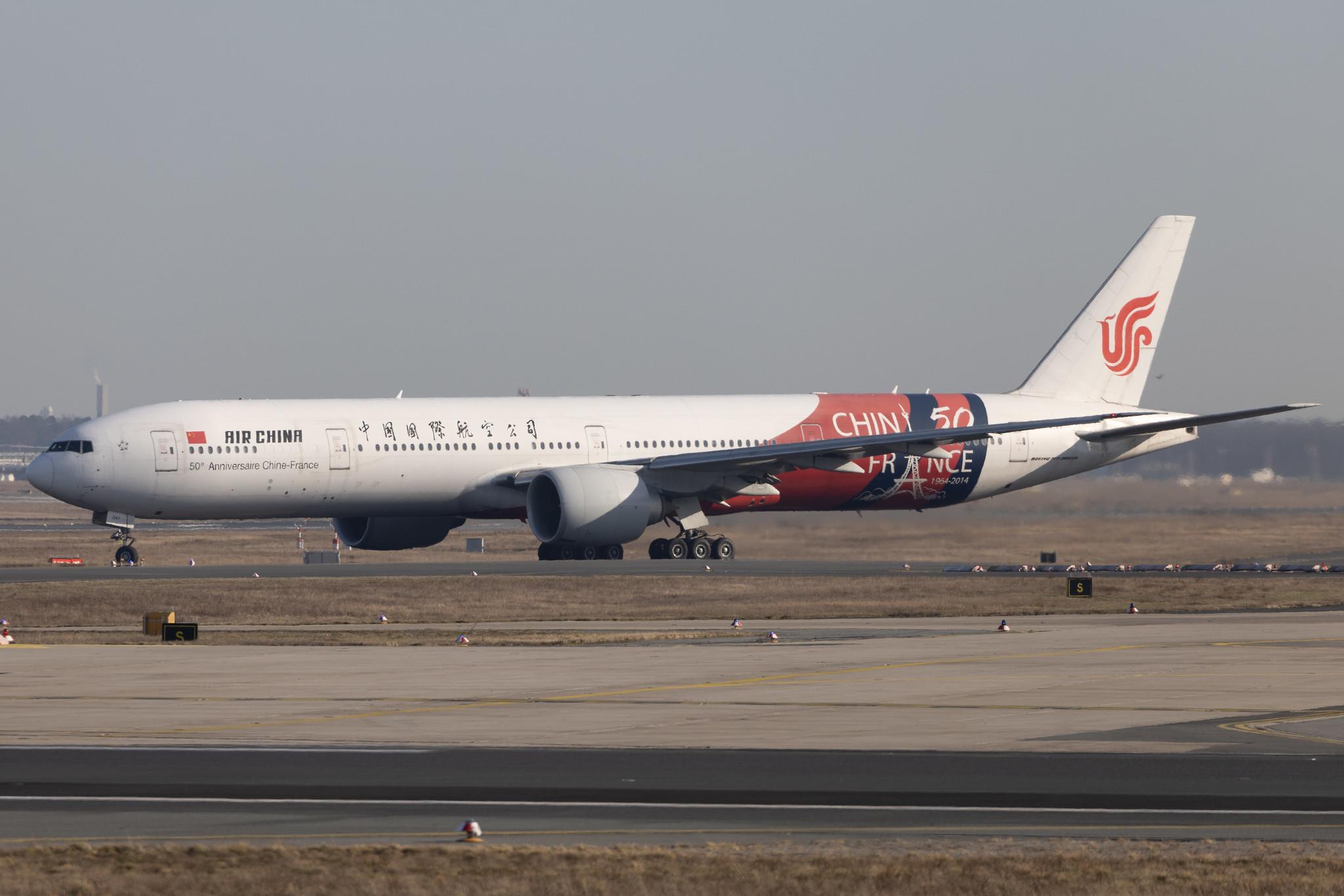 Frankfurt Airport: Air China (CA / CCA) | Livery: 50° Anniversaire Chine-France Livery | Boeing 777-39L(ER) B77W | B-2047 | MSN 60374