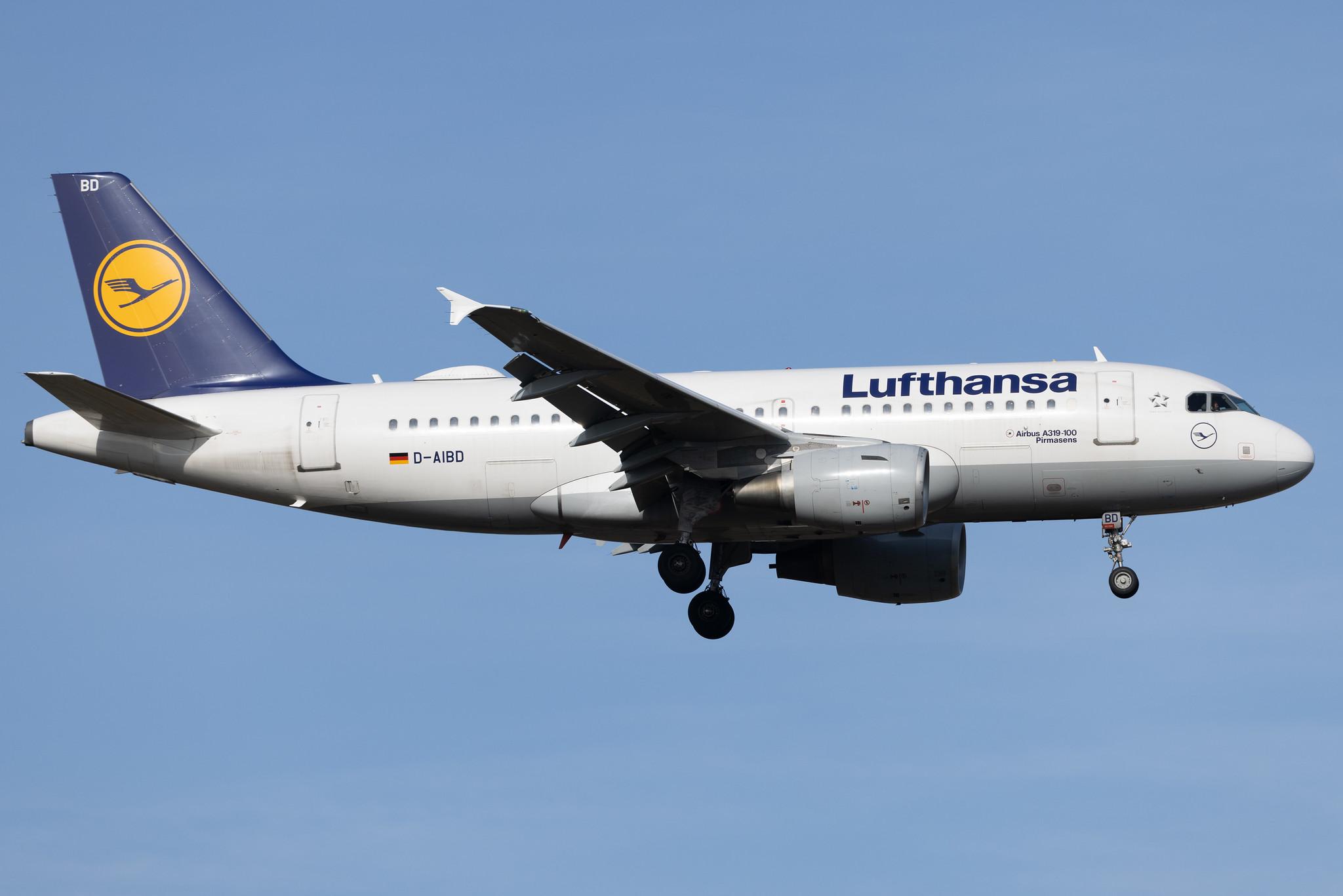 Frankfurt Airport: Lufthansa (LH / DLH) | Airbus A319-112 A319 | D-AIBD | MSN 4455