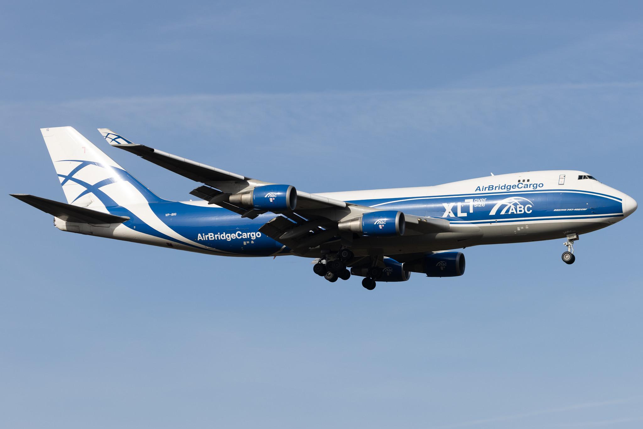 Frankfurt Airport: AirBridgeCargo (RU / ABW) | Operator: AirBridgeCargo Airlines | Boeing 747-46NF(ER) B744 | VP-BIG | MSN 35420