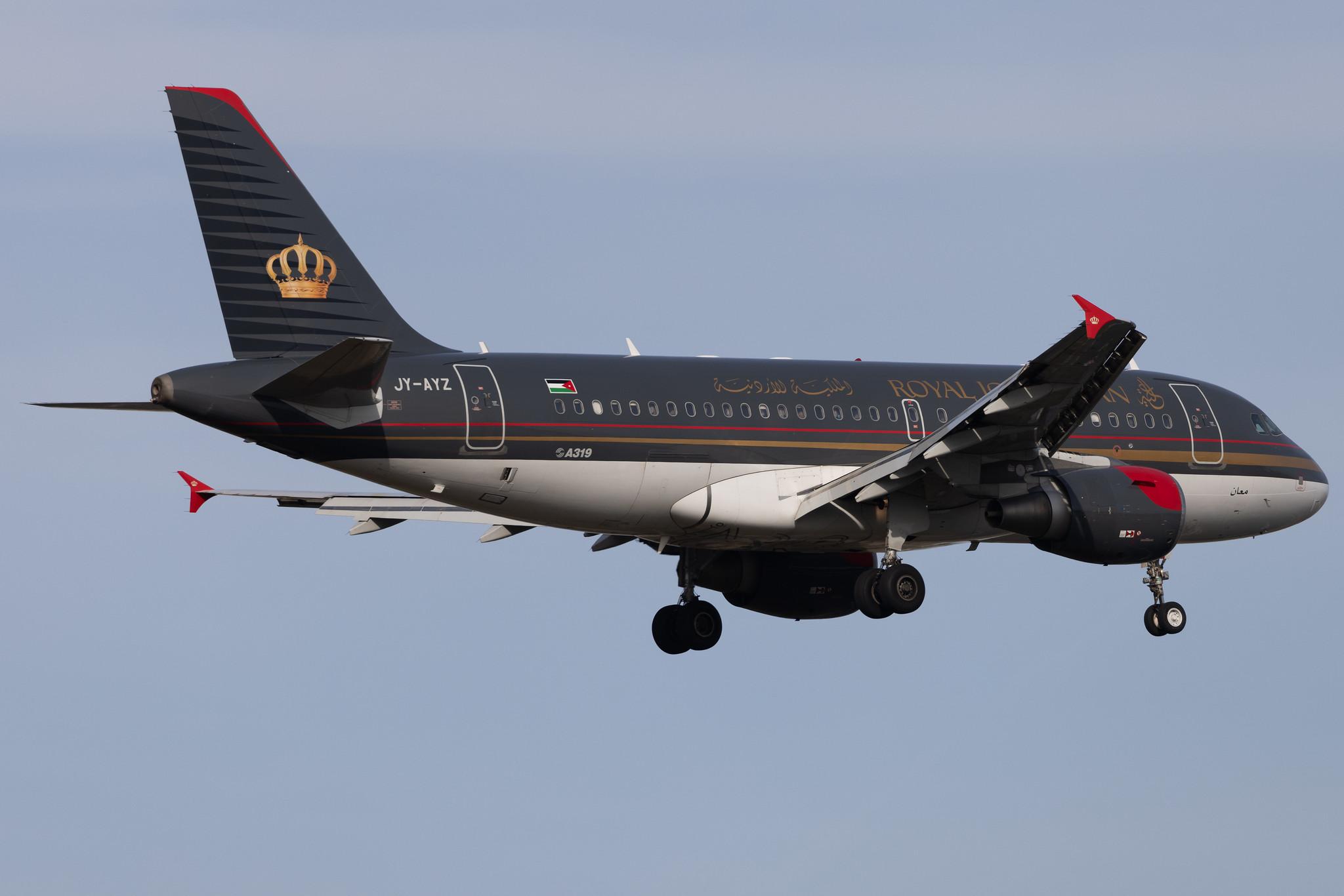 Frankfurt Airport: Royal Jordanian (RJ / RJA) | Airbus A319-111 A319 | JY-AYZ | MSN 2497