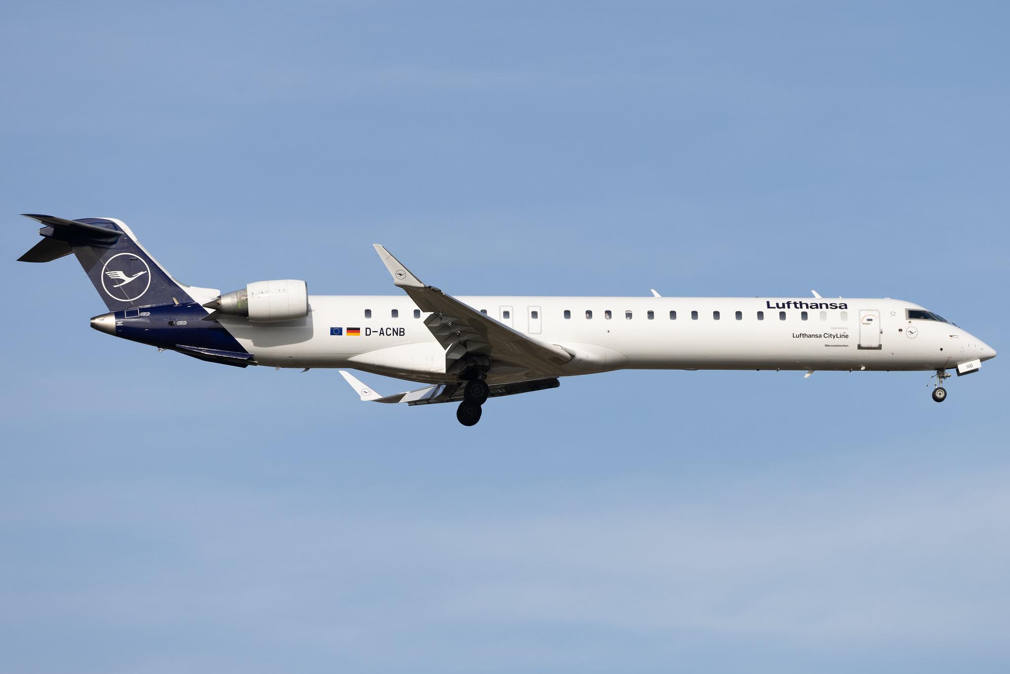 Frankfurt Airport: Lufthansa (LH / DLH) | Operator: Lufthansa CityLine | Mitsubishi CRJ-900LR CRJ9 | D-ACNB | MSN 15230