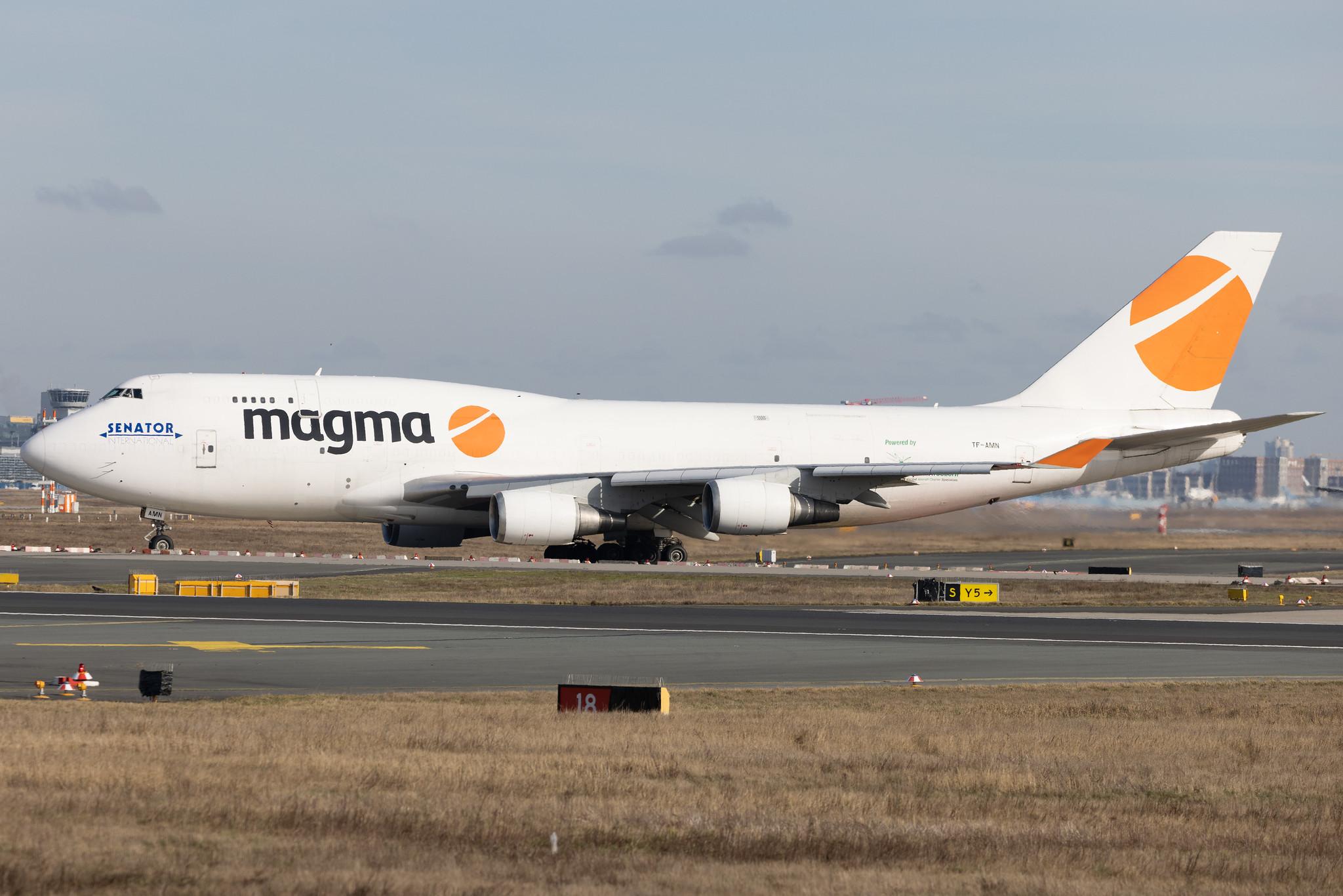 Frankfurt Airport: Magma Aviation (CC / ABD) | Operator: Air Atlanta Icelandic | Boeing 747-4F6(BDSF) B744 | TF-AMN | MSN 27602