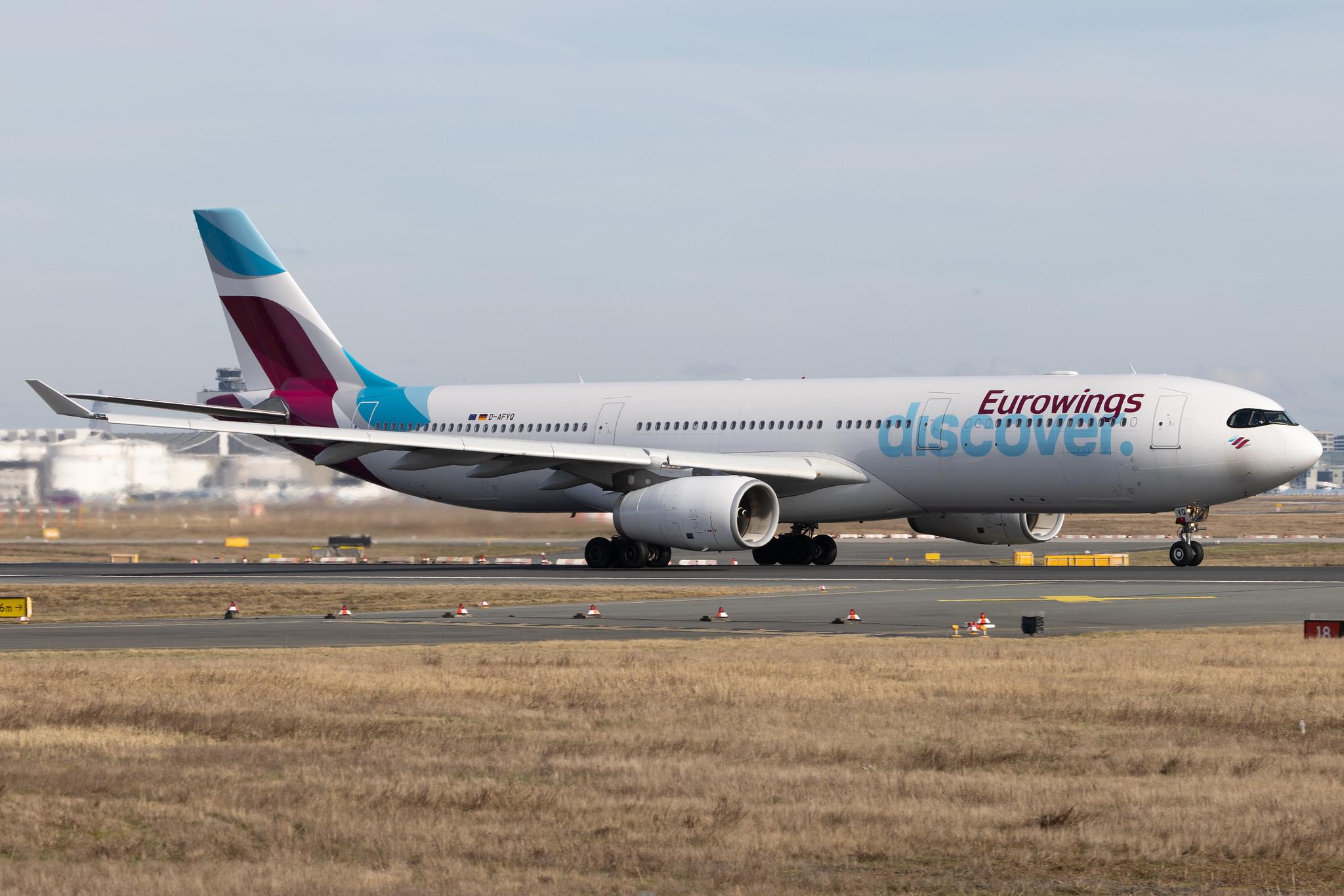 Frankfurt Airport: Eurowings Discover (4Y / OCN) | Airbus A330-343 A333 | D-AFYQ | MSN 1193